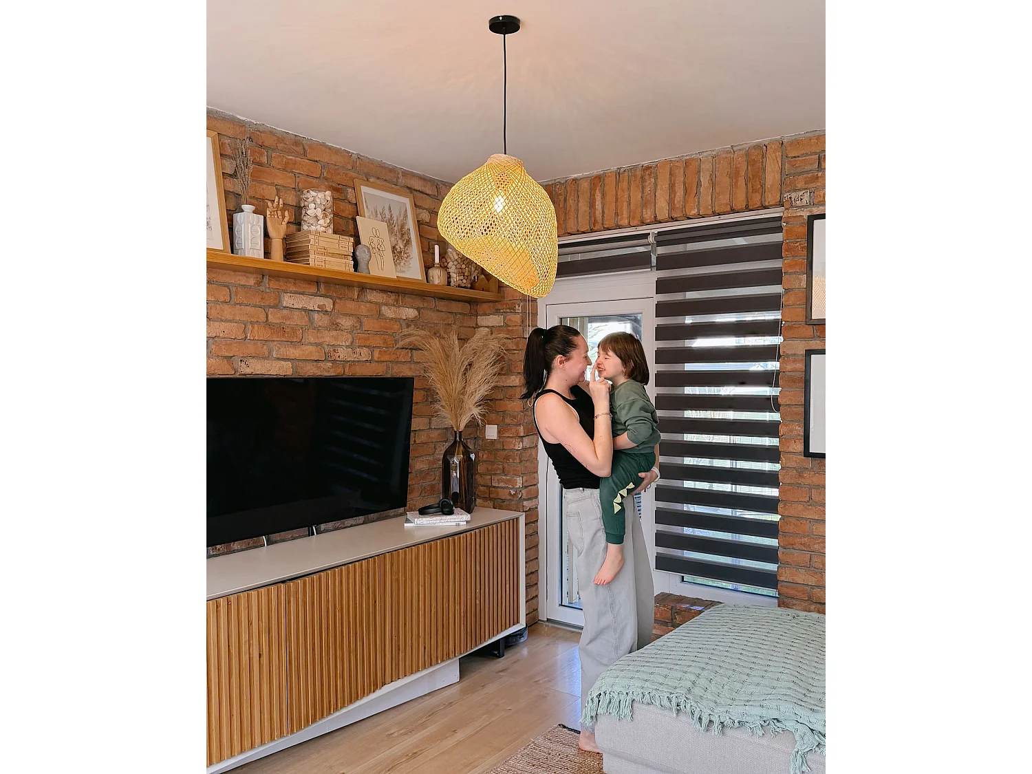 Lampe suspension GURABO Bambou Naturel