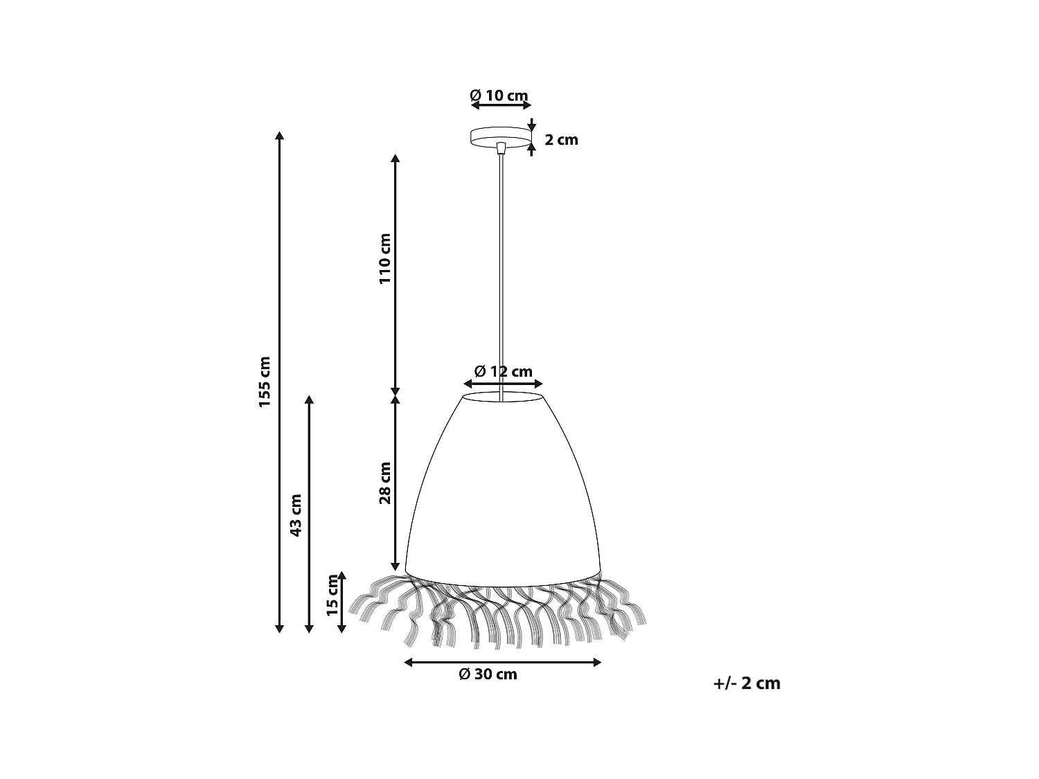 Lampe suspension MOROVIS Herbier marin Naturel
