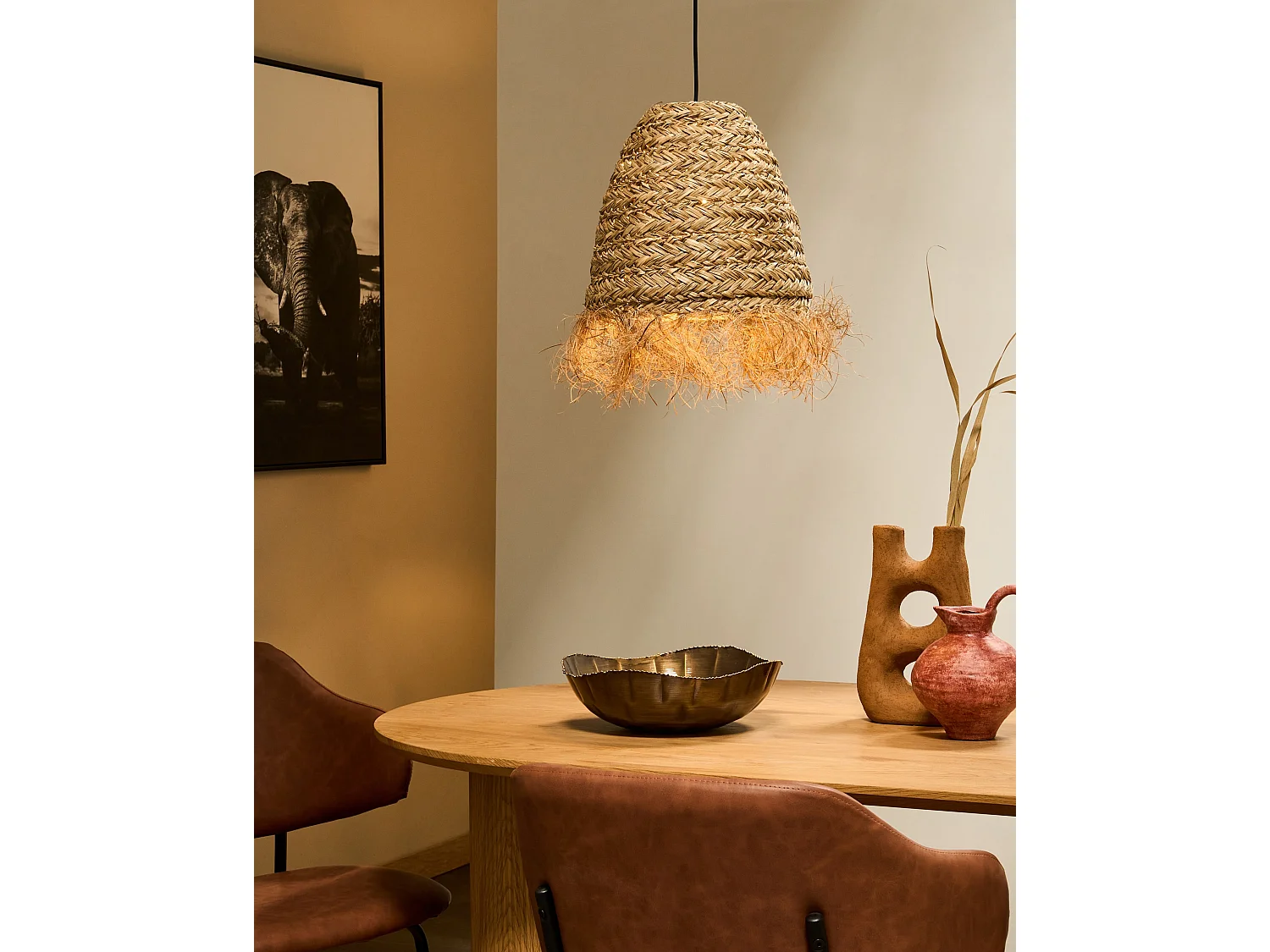 Lampe suspension MOROVIS Herbier marin Naturel