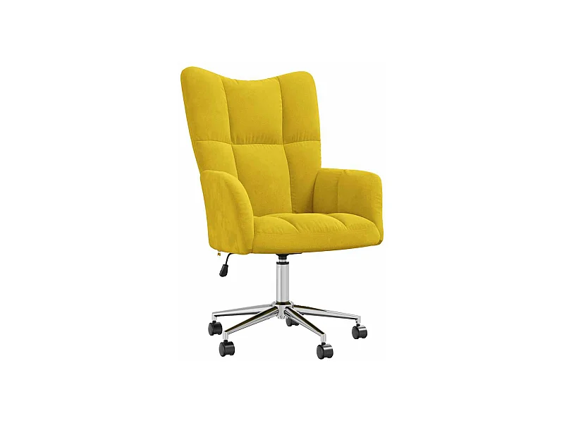 Fauteuil lounge chaise de jaune 61.5 x 69 x 102 cm DEC026715