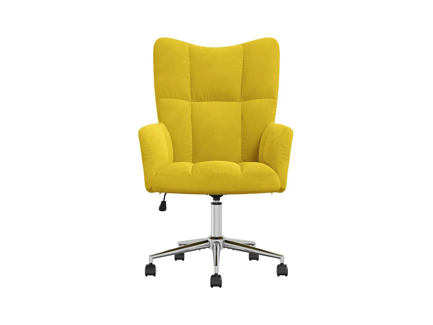 Fauteuil lounge chaise de jaune 61.5 x 69 x 102 cm DEC026715