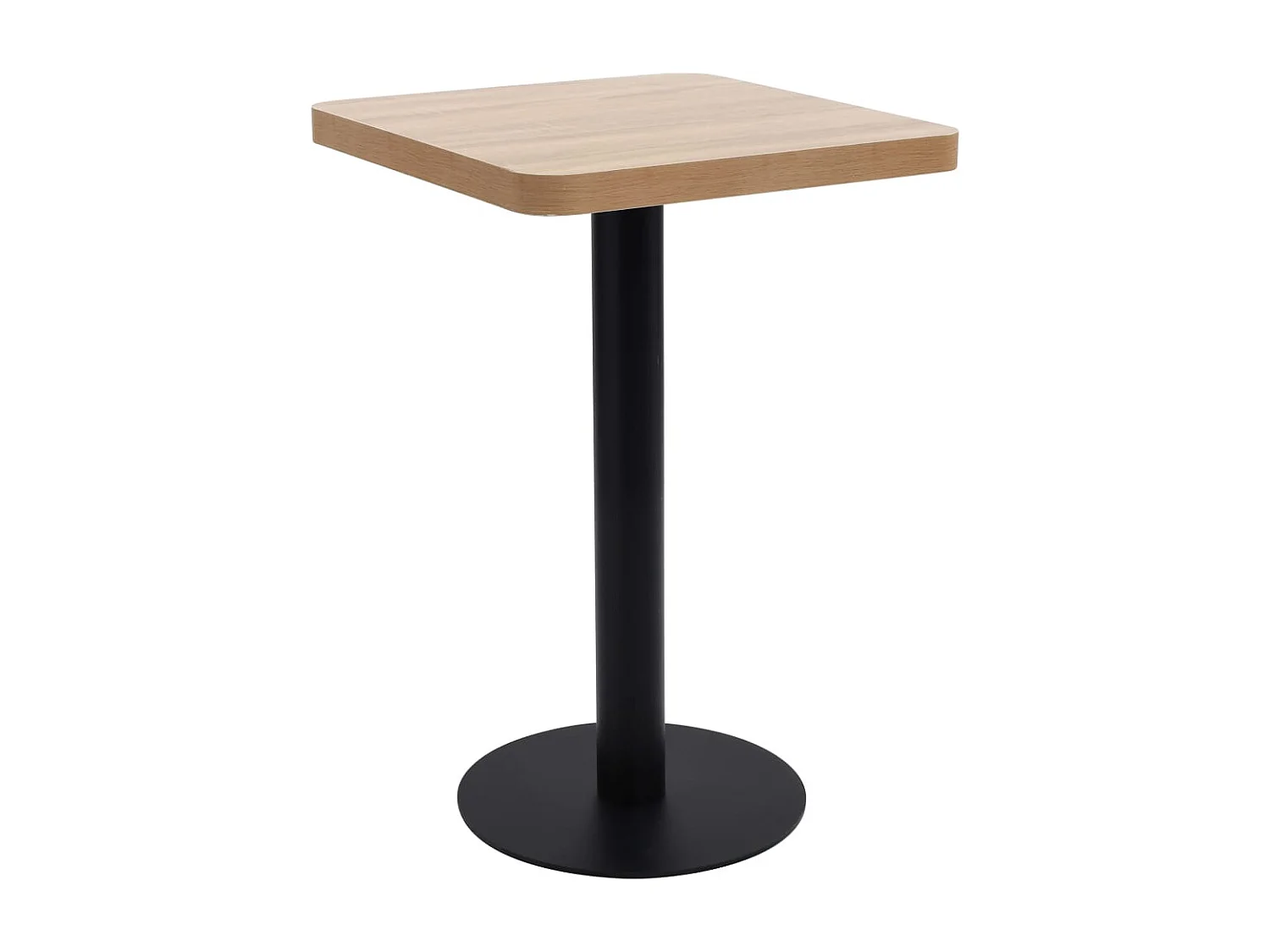 Table d'appoint auxiliaire table noire 50 x 50 x 75 cm DEC036561