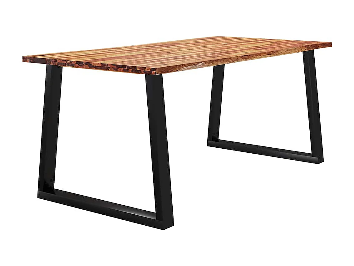 Table de salle à marron 180 x 90 x 75 cm DEC036723