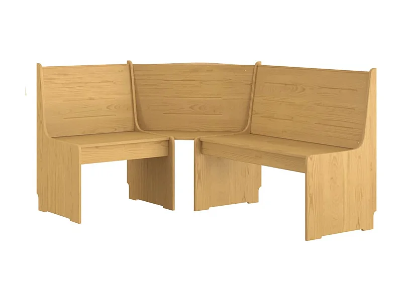 Banc d'angle de cuisine bois marron 151 x 118.5 x 85 cm DEC025004