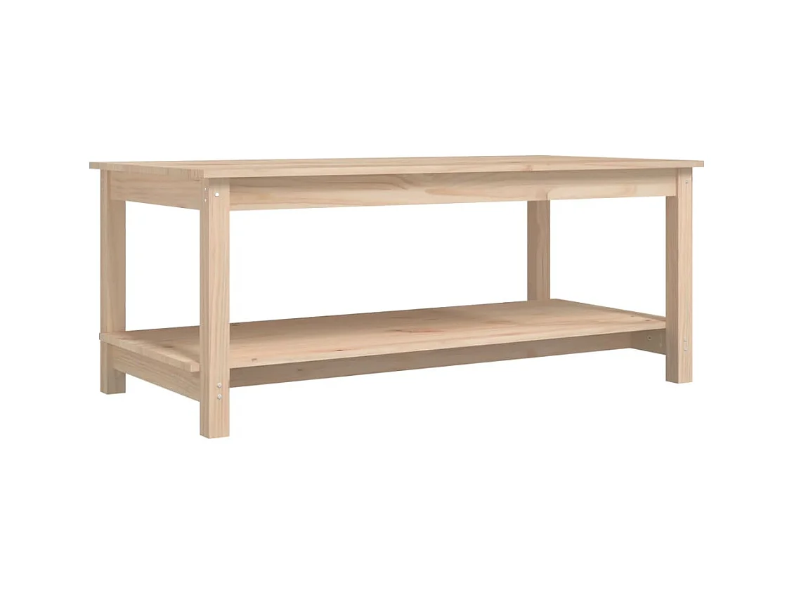 Table basse de salon bois marron 110 x 55 x 45 cm DEC037003