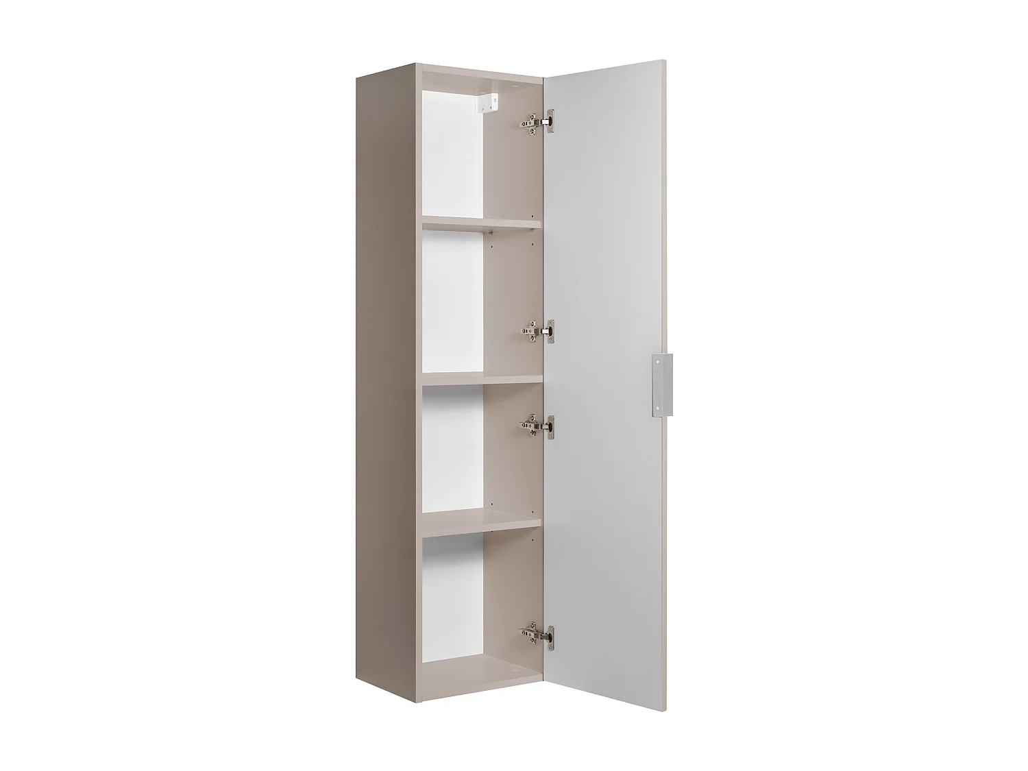 Colonne de salle de bain, Chêne Craft, 35 x 136 x 27 cm, poignée argentée