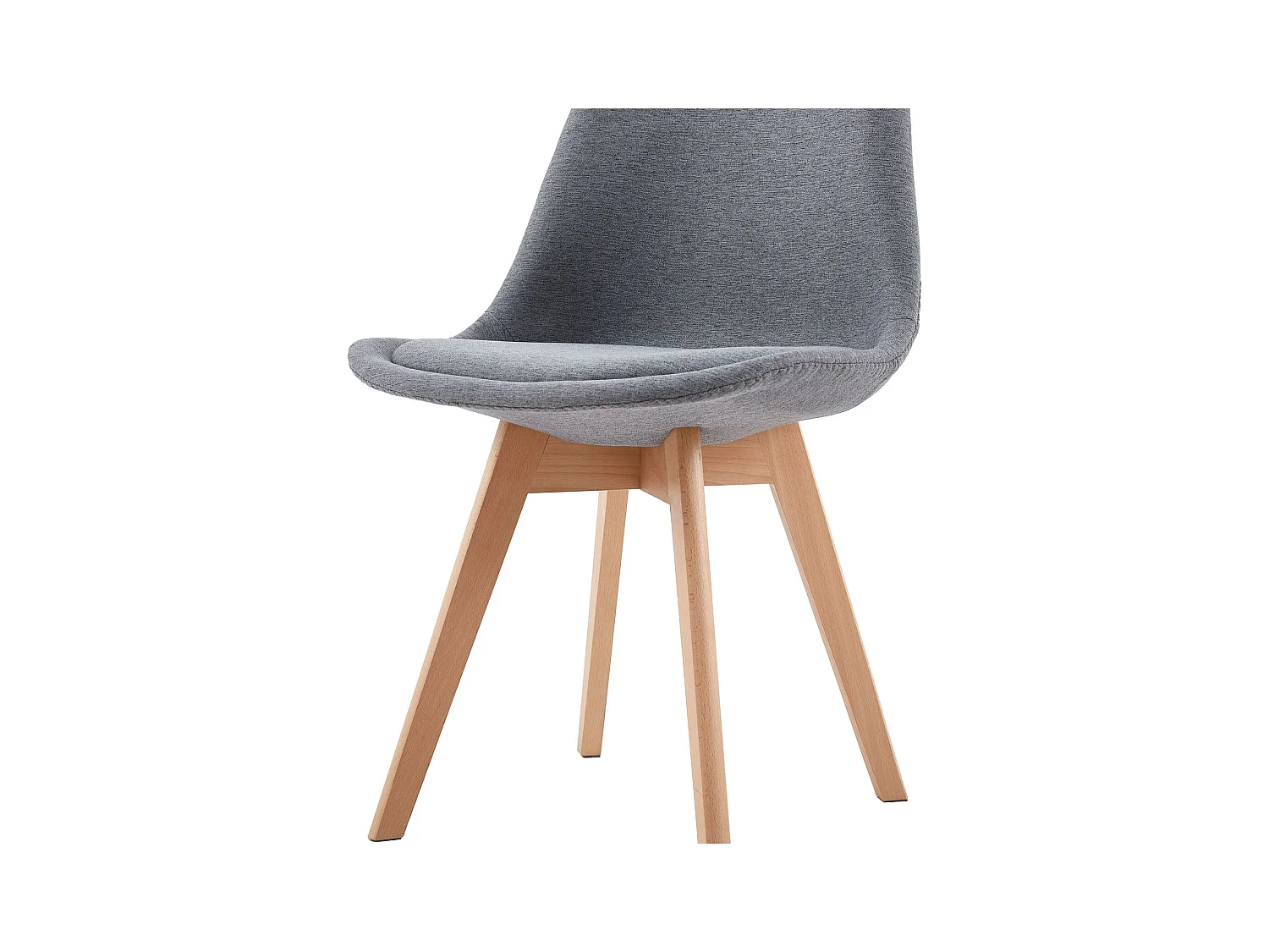 Lot de 4 chaises de Salle à Manger Scandinaves - Gris