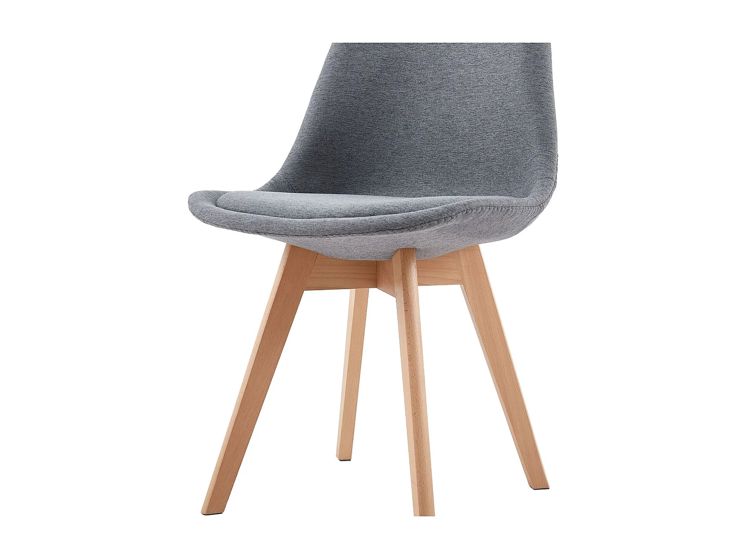 Lot de 4 chaises de Salle à Manger Scandinaves - Gris
