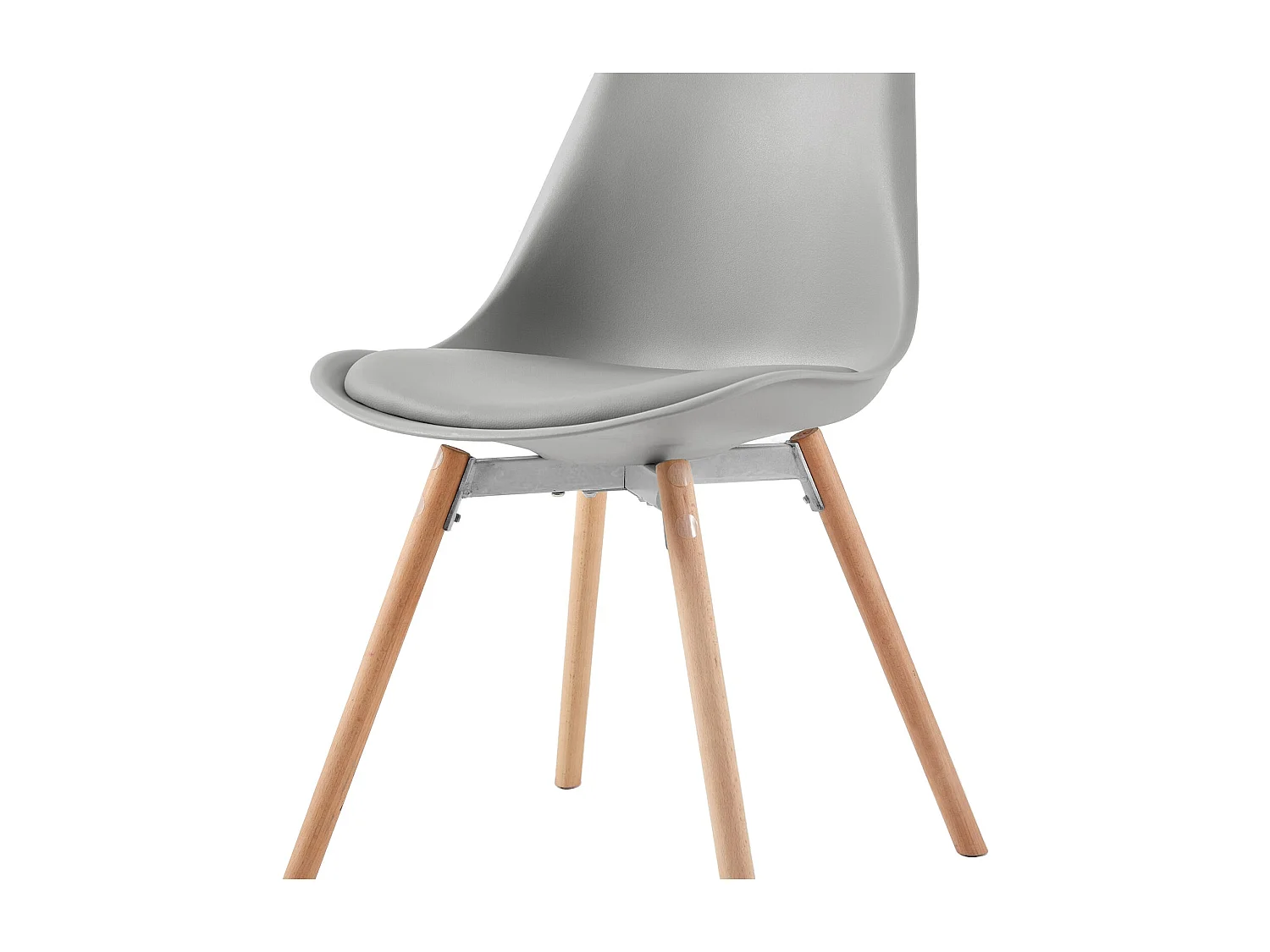 2 pièce chaises de salle à manger design contemporain scandinave-Gris