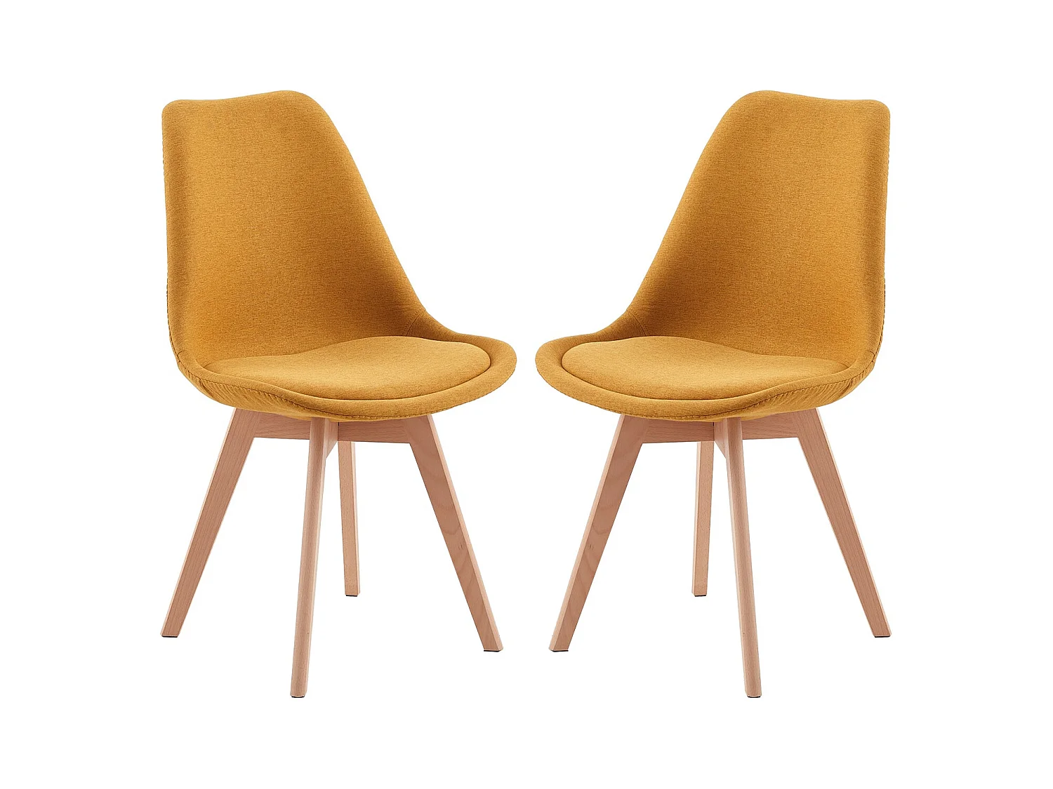 Lot de 2 chaises Scandinaves pour Salle à Manger