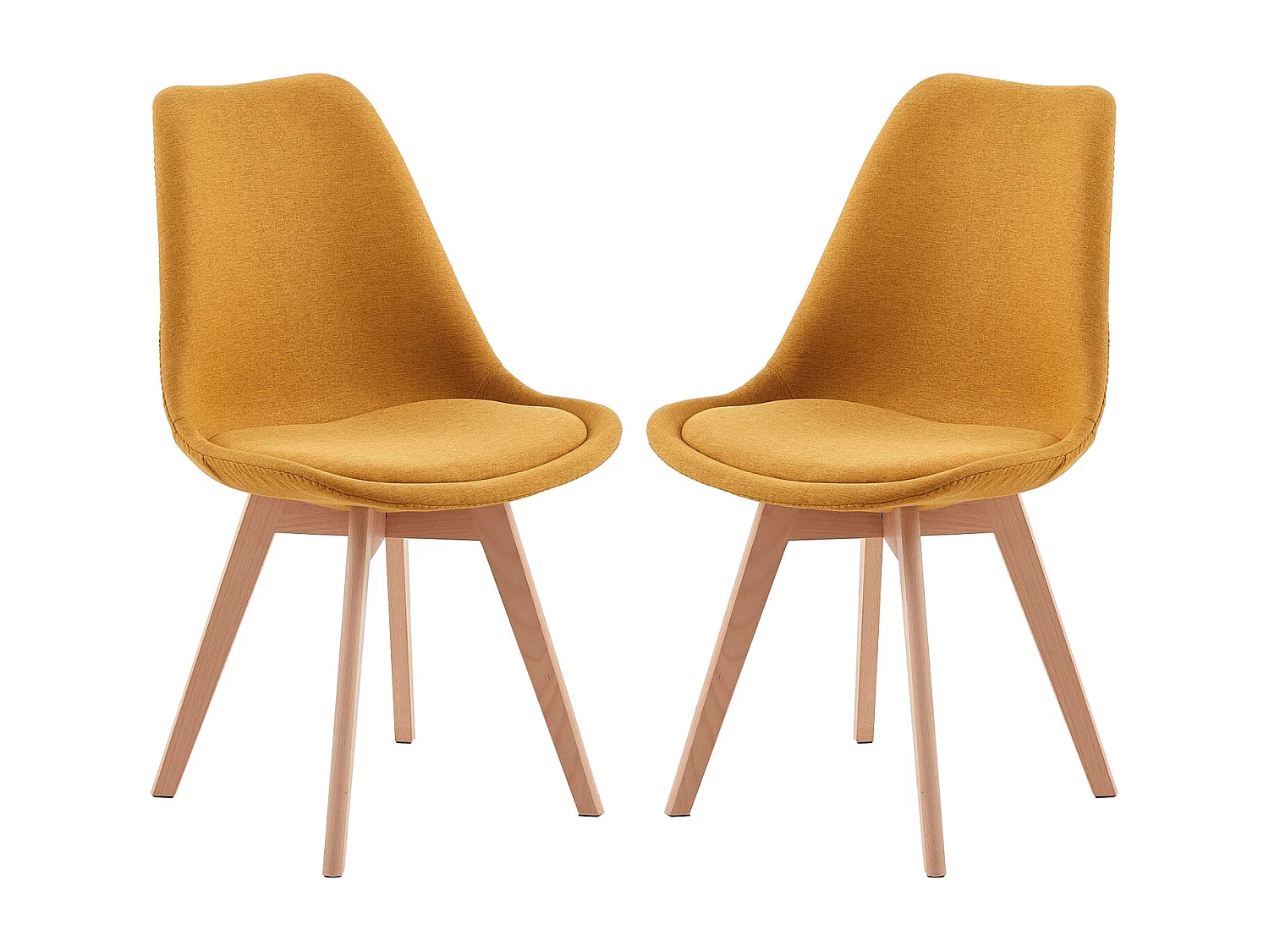 Lot de 2 chaises Scandinaves pour Salle à Manger