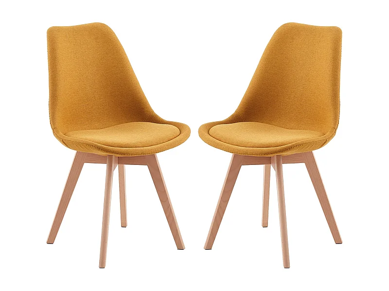 Lot de 2 chaises Scandinaves pour Salle à Manger