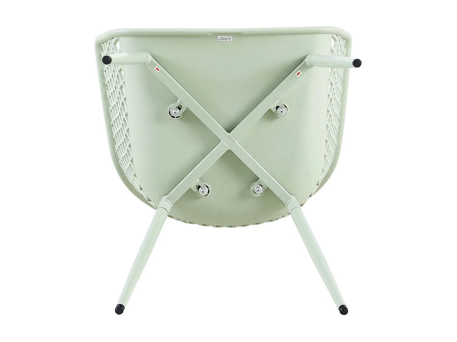 Lot de 6 chaises de jardin, avec accoudoirs, pieds en métal, pour extérieur, terrasse, balcon, jardin, charge maximale : 120 kg