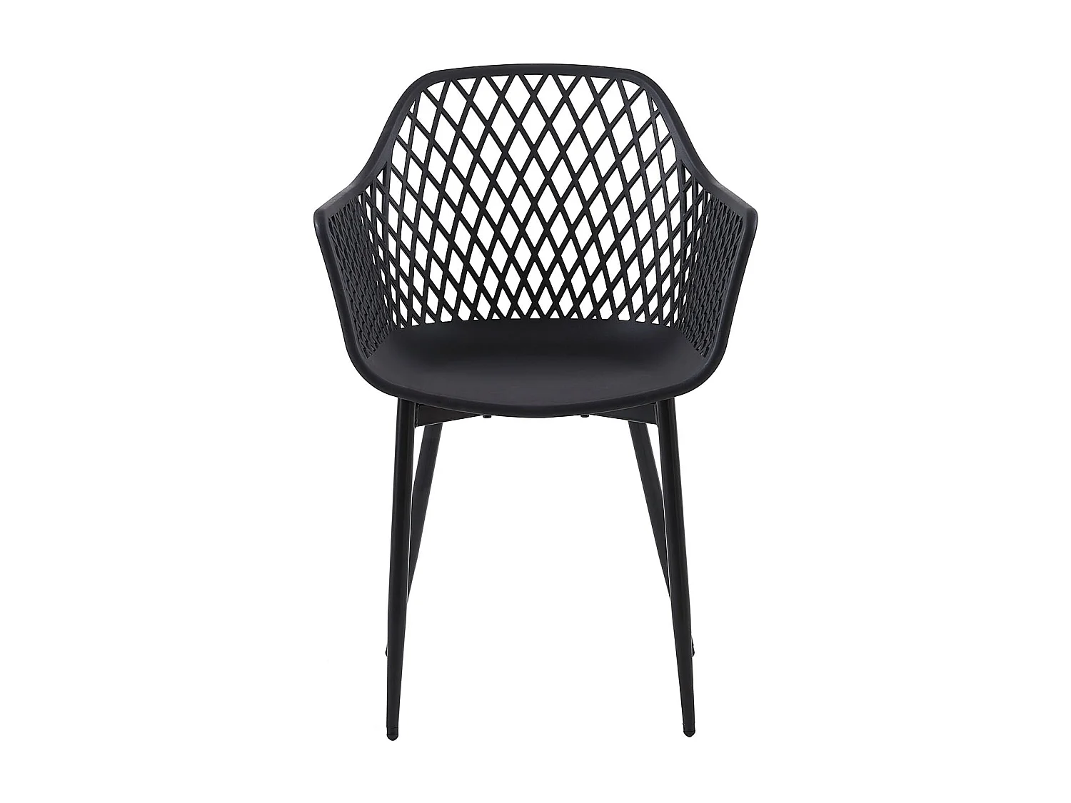 Lot de 2 Chaises de Salle à Manger de Style Scandinave - Noir