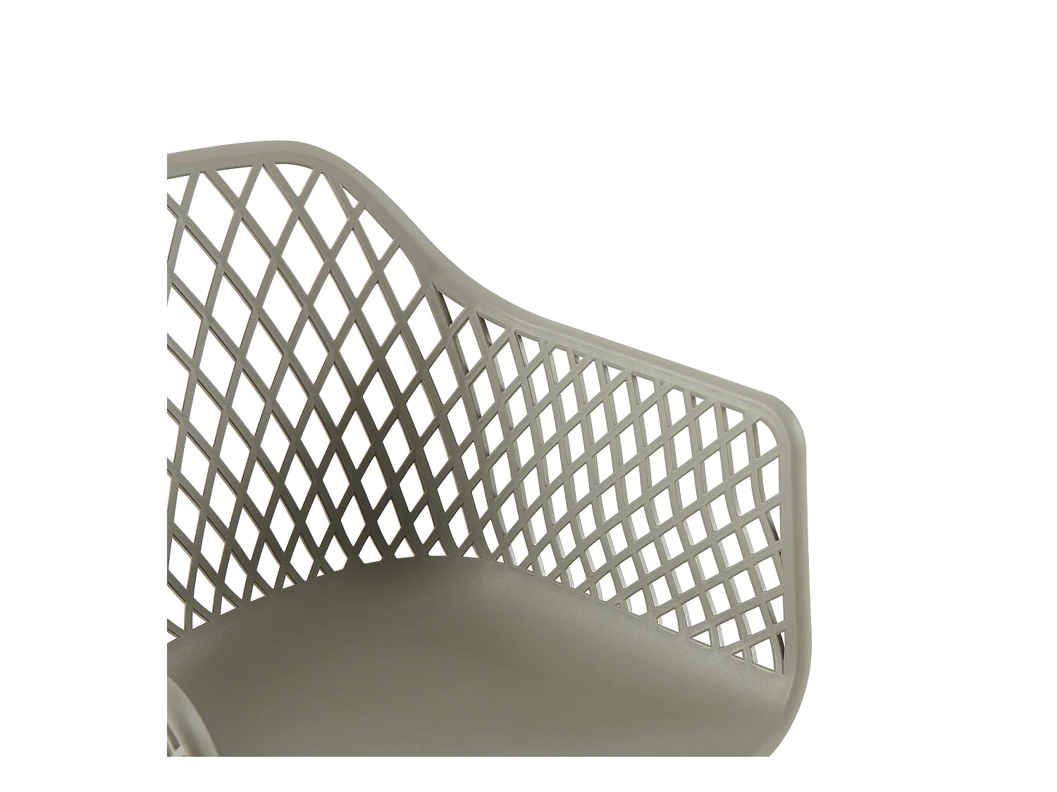 Lot de 4 chaises de jardin avec accoudoirs, fauteuil lounge - Chaises de jardin - Charge maximale : 120 kg - Gris