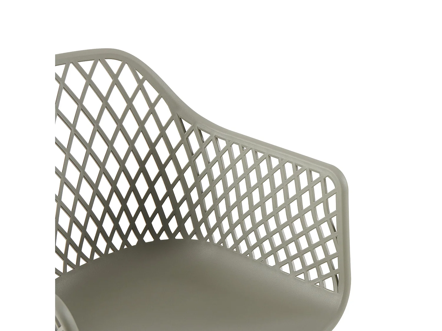 Lot de 4 chaises de jardin avec accoudoirs, fauteuil lounge - Chaises de jardin - Charge maximale : 120 kg - Gris