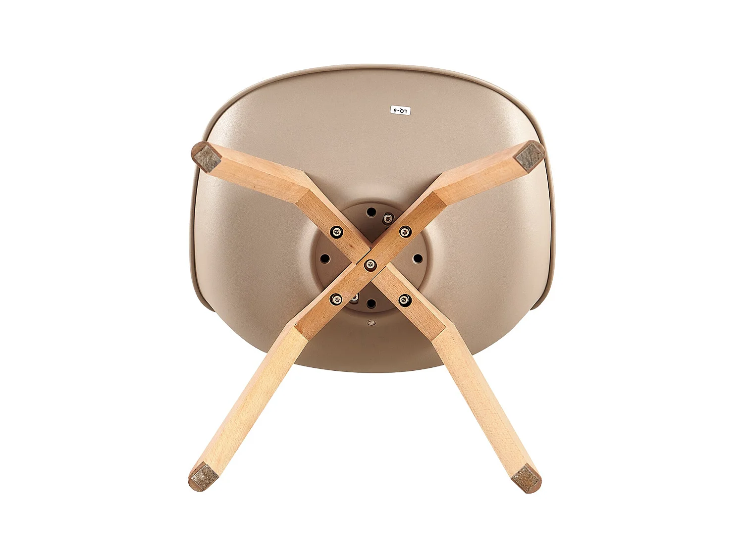 Lot de 4 Chaises de Cuisine Rétro Rembourrée Chaise de Salle de Bureau, Pieds en Bois de Hêtre Massif--Kaki clair