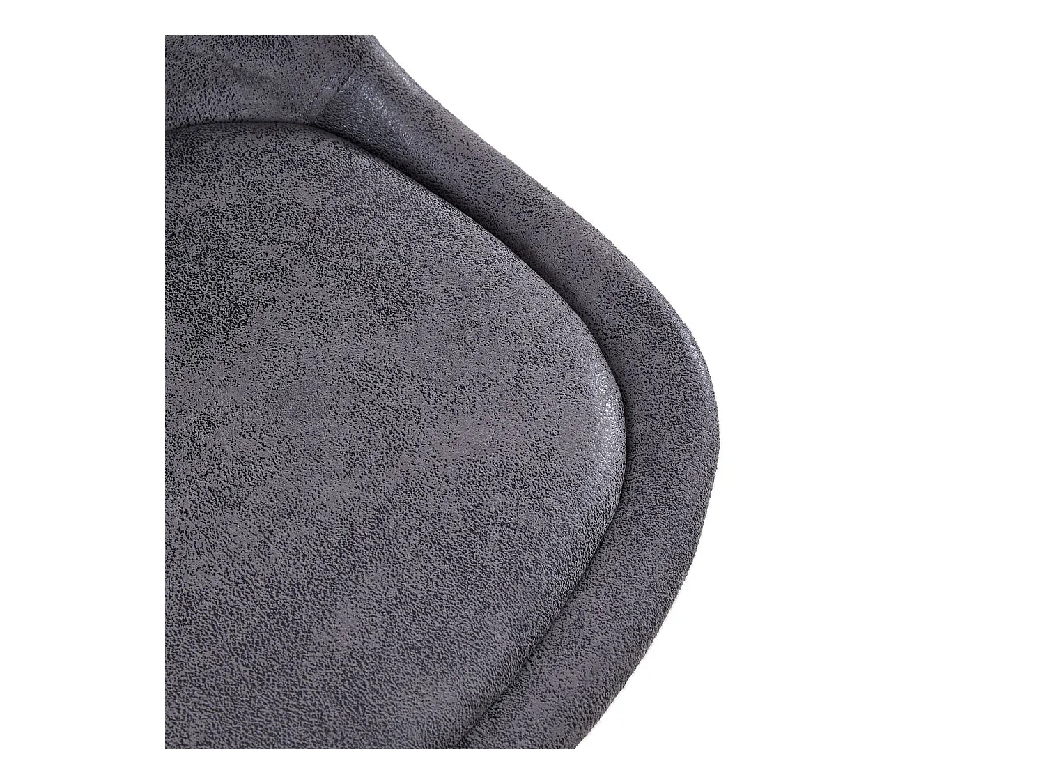 Set van 4 Scandinavische stoelen voor Eetkamer - Grijs met Suède Kussens