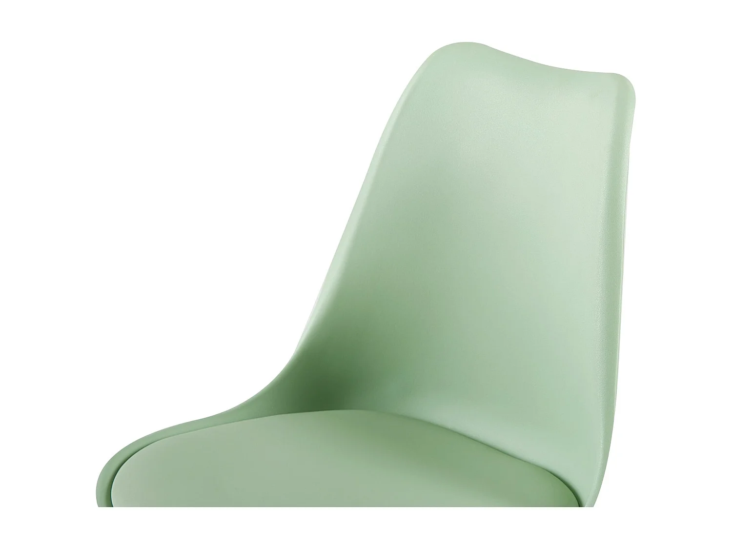 Set van 4 Design Kunststof Scandinavische Stoelen - Lichtgroene Eetkamerstoel