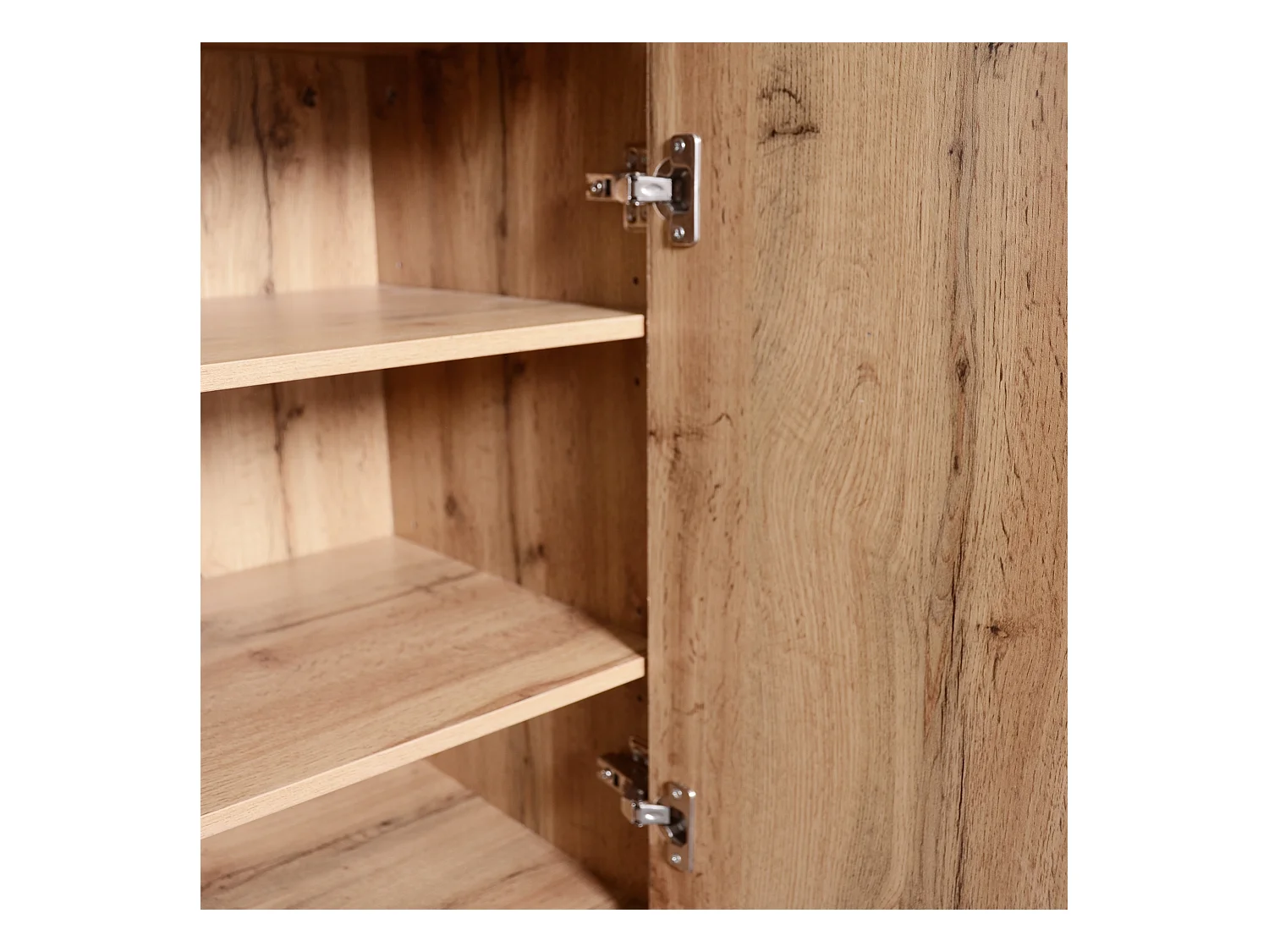 Garderobenset mit 4 Haken, Spiegel, Schuhregal, Wandgarderobe