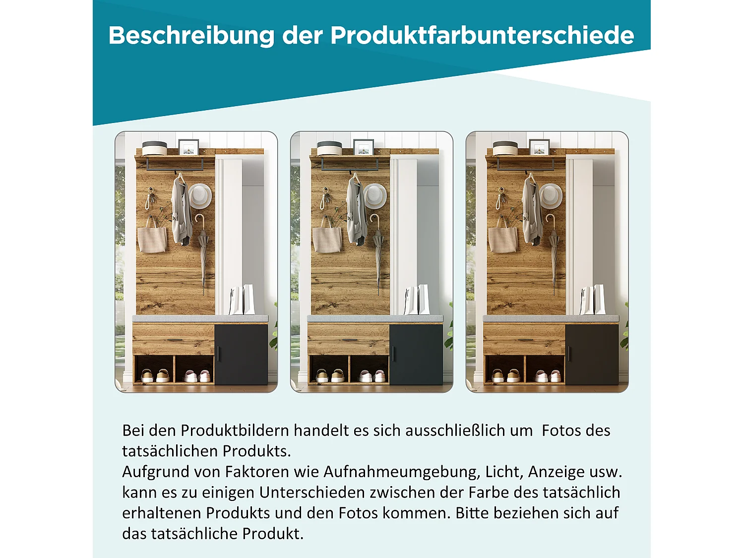 Ensemble portemanteau imitation bois de 190 cm de haut avec miroir,banc à chaussures