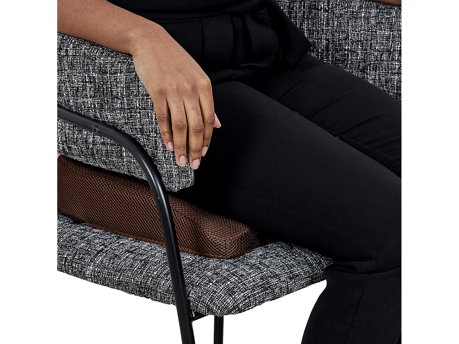 Coussin de Posture M4 Mémoire de Forme Gris Déhoussable Lavable - Antidérapant