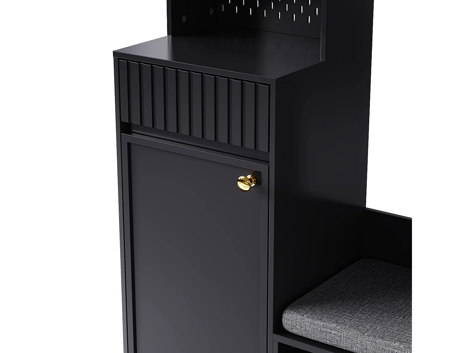 Garderobeset, complete halkapstokset met bank, 4 haken