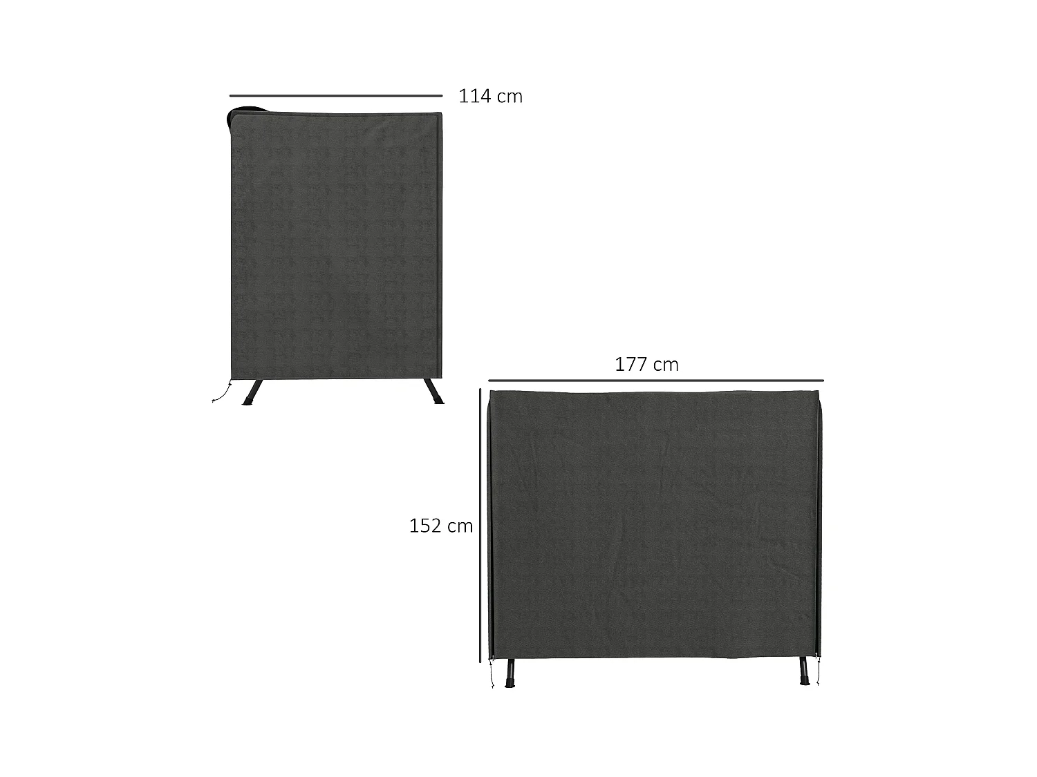 Hängeschutzhülle, wasserdicht, Winterschutzhülle, 177 x 114 x 152 cm