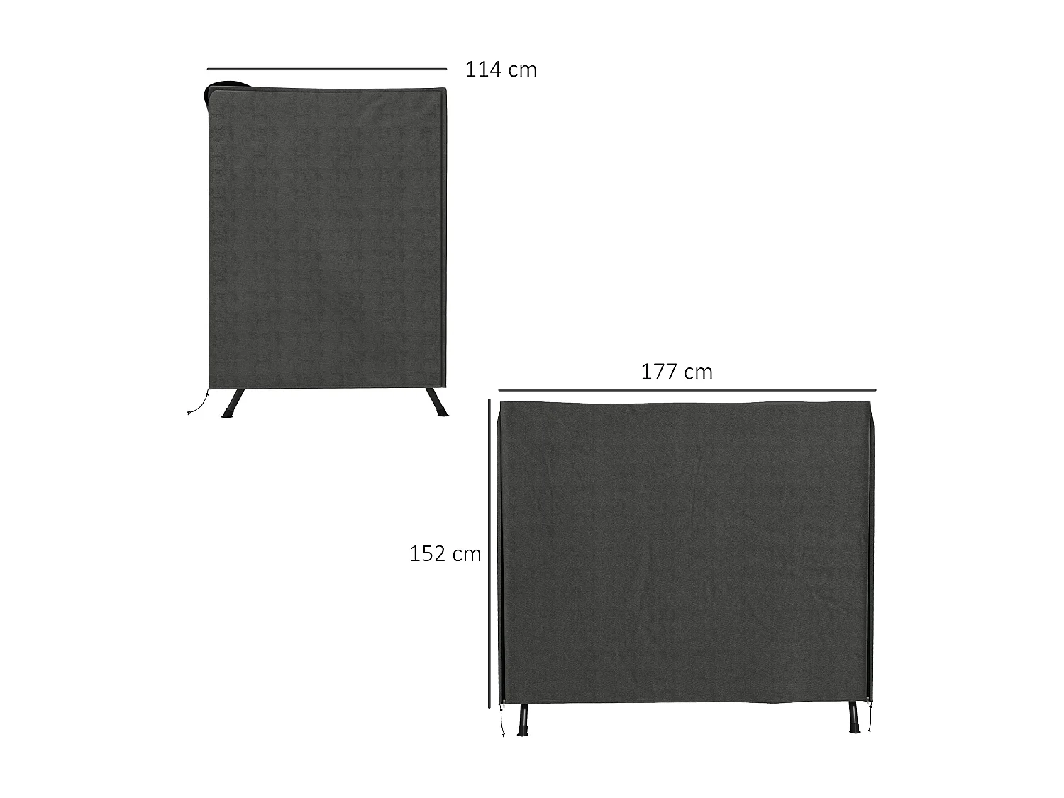 Hängeschutzhülle, wasserdicht, Winterschutzhülle, 177 x 114 x 152 cm