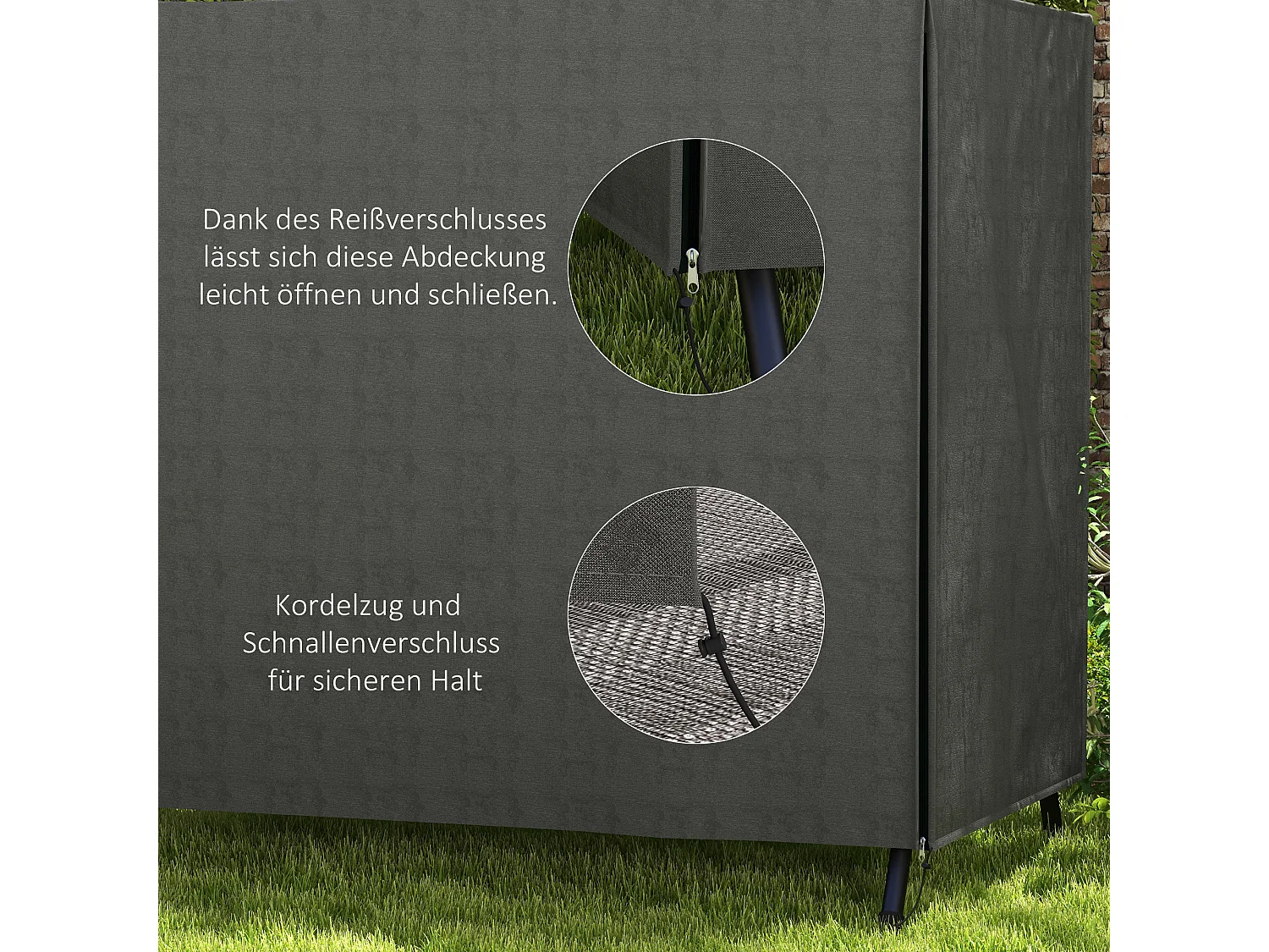 Hängeschutzhülle, wasserdicht, Winterschutzhülle, 177 x 114 x 152 cm