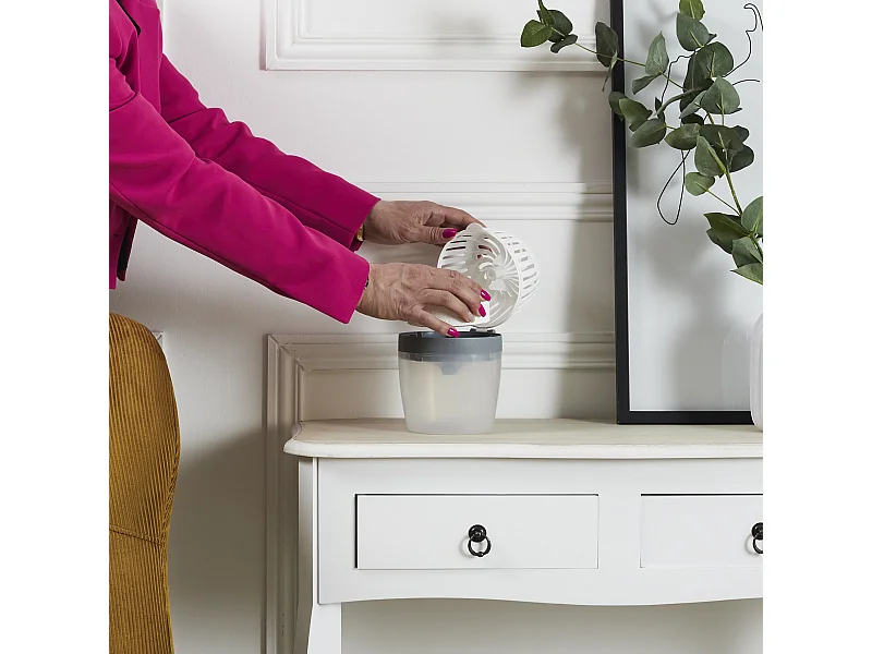 Absorbeur d'Humidité en Céramique avec Recharge Incluse M6 - Protège vos Murs et Armoires - Gris