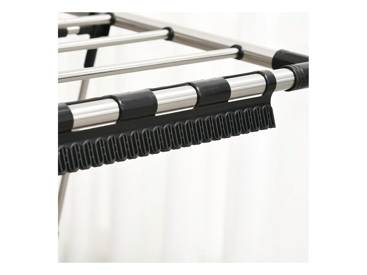 Grand portant à vêtements avec barres télescopiques,138,5 x 63 x 208 cm,pliable