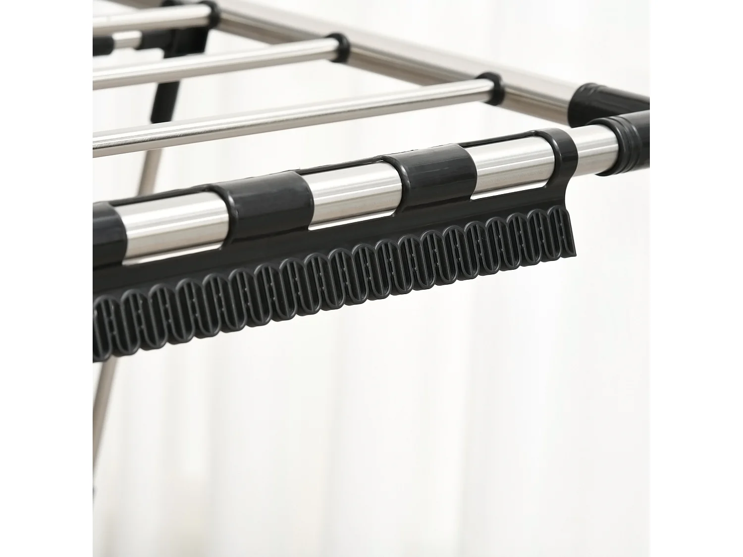 Grand portant à vêtements avec barres télescopiques,138,5 x 63 x 208 cm,pliable