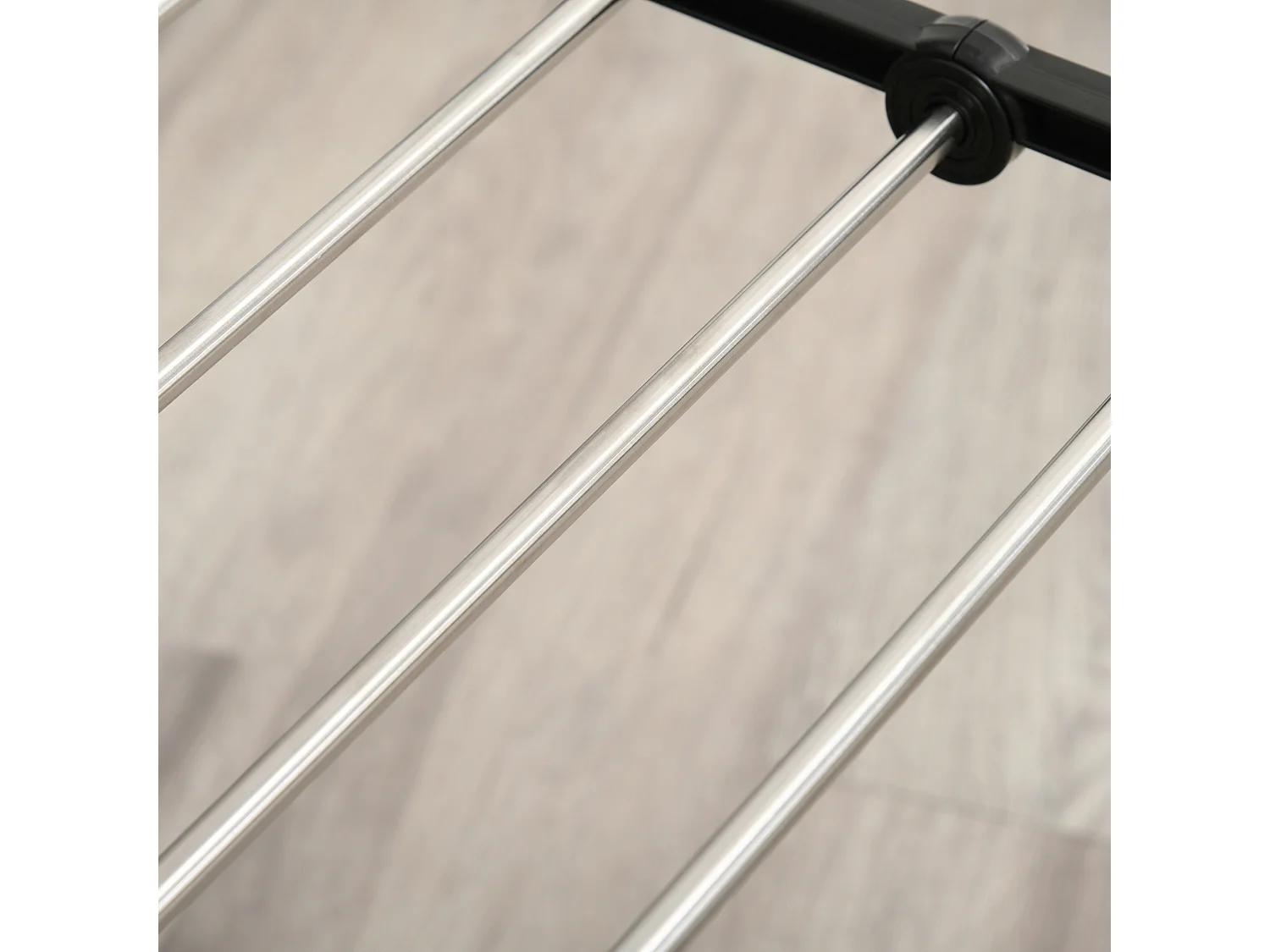 Grand portant à vêtements avec barres télescopiques,138,5 x 63 x 208 cm,pliable