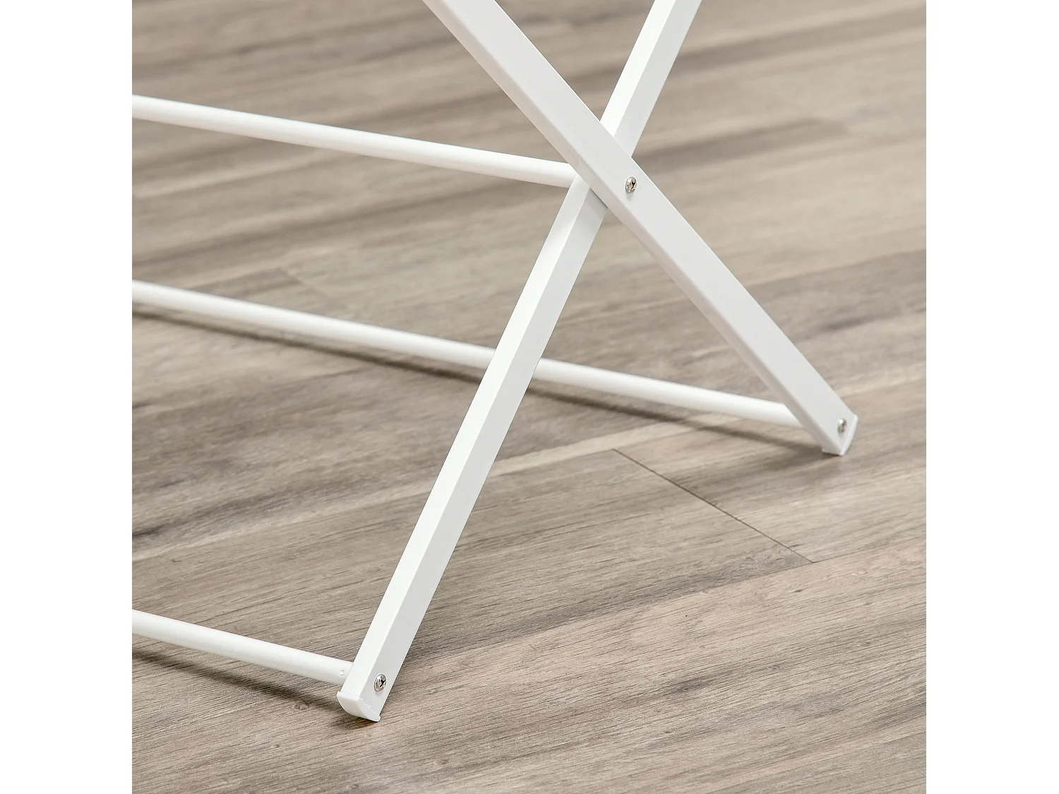 Tendedero plegable, torre de secado de 8 niveles, metal, plástico, blanco