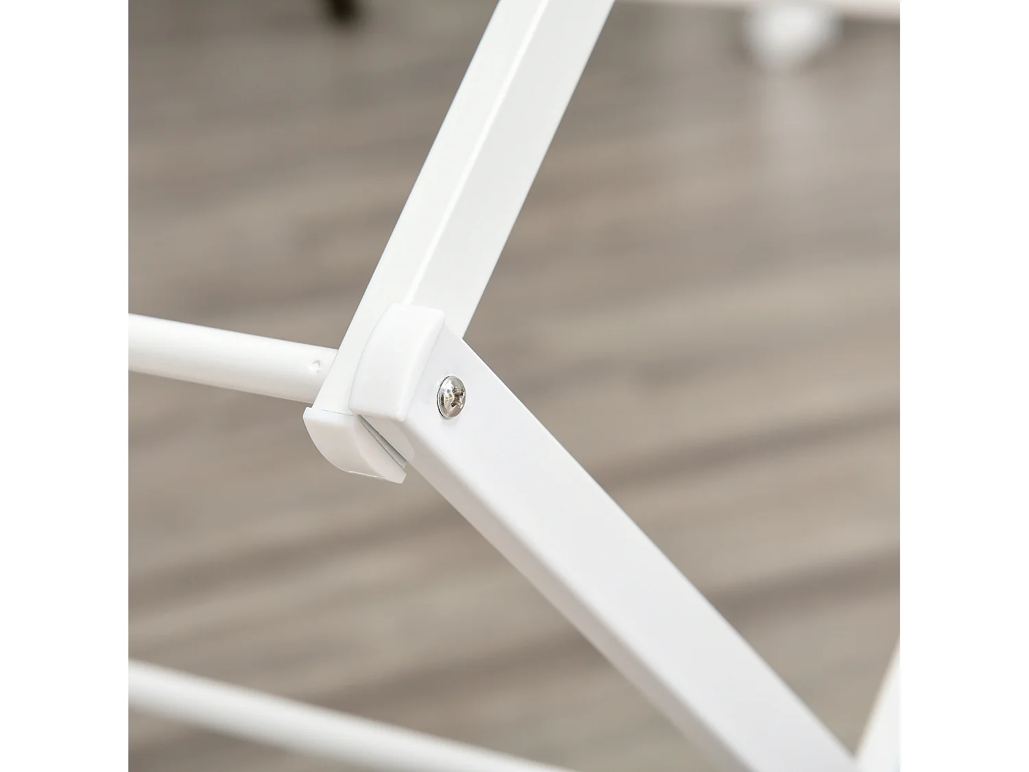 Tendedero plegable, torre de secado de 8 niveles, metal, plástico, blanco