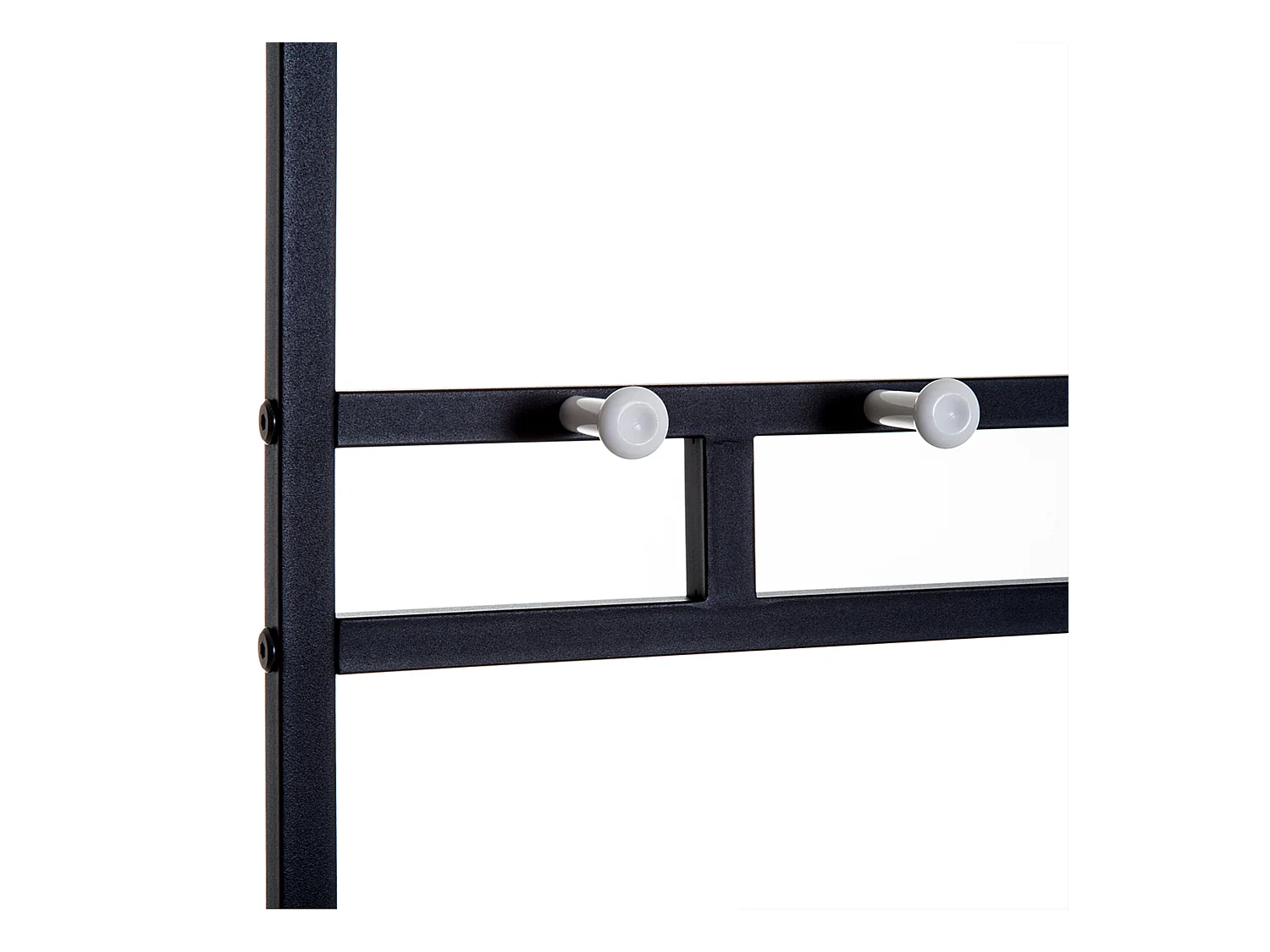 Garderobe mit Bank, Schuhregal aus Metall, 2 Schuhablagen