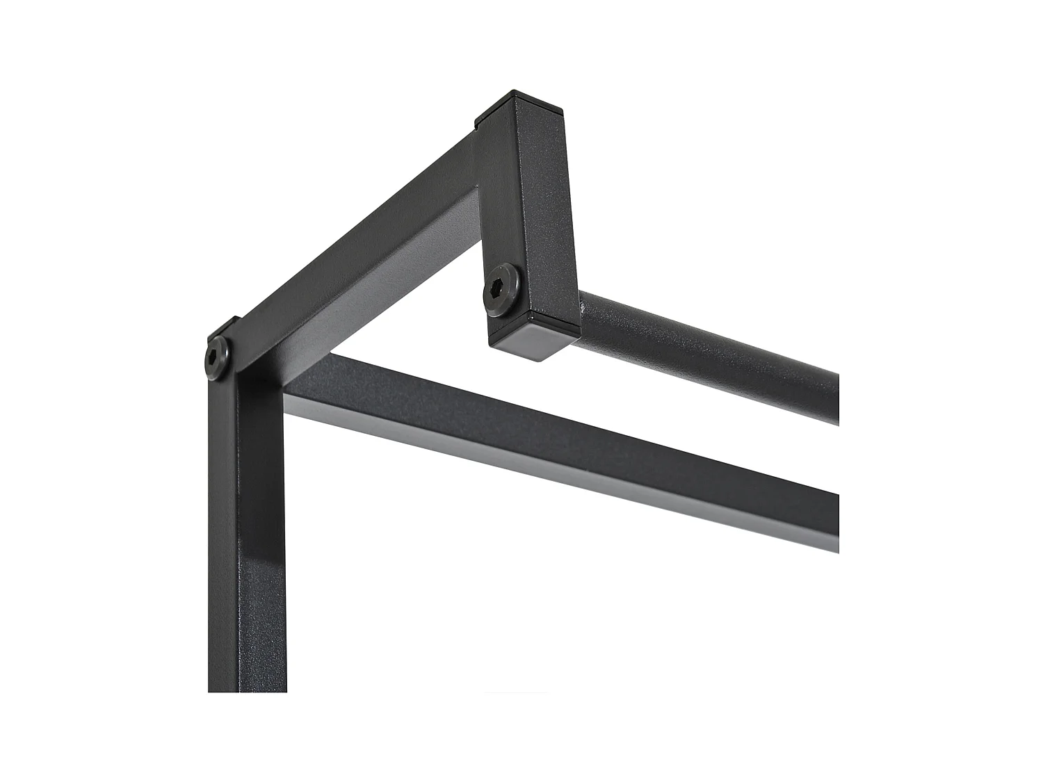 Garderobe mit Bank, Schuhregal aus Metall, 2 Schuhablagen