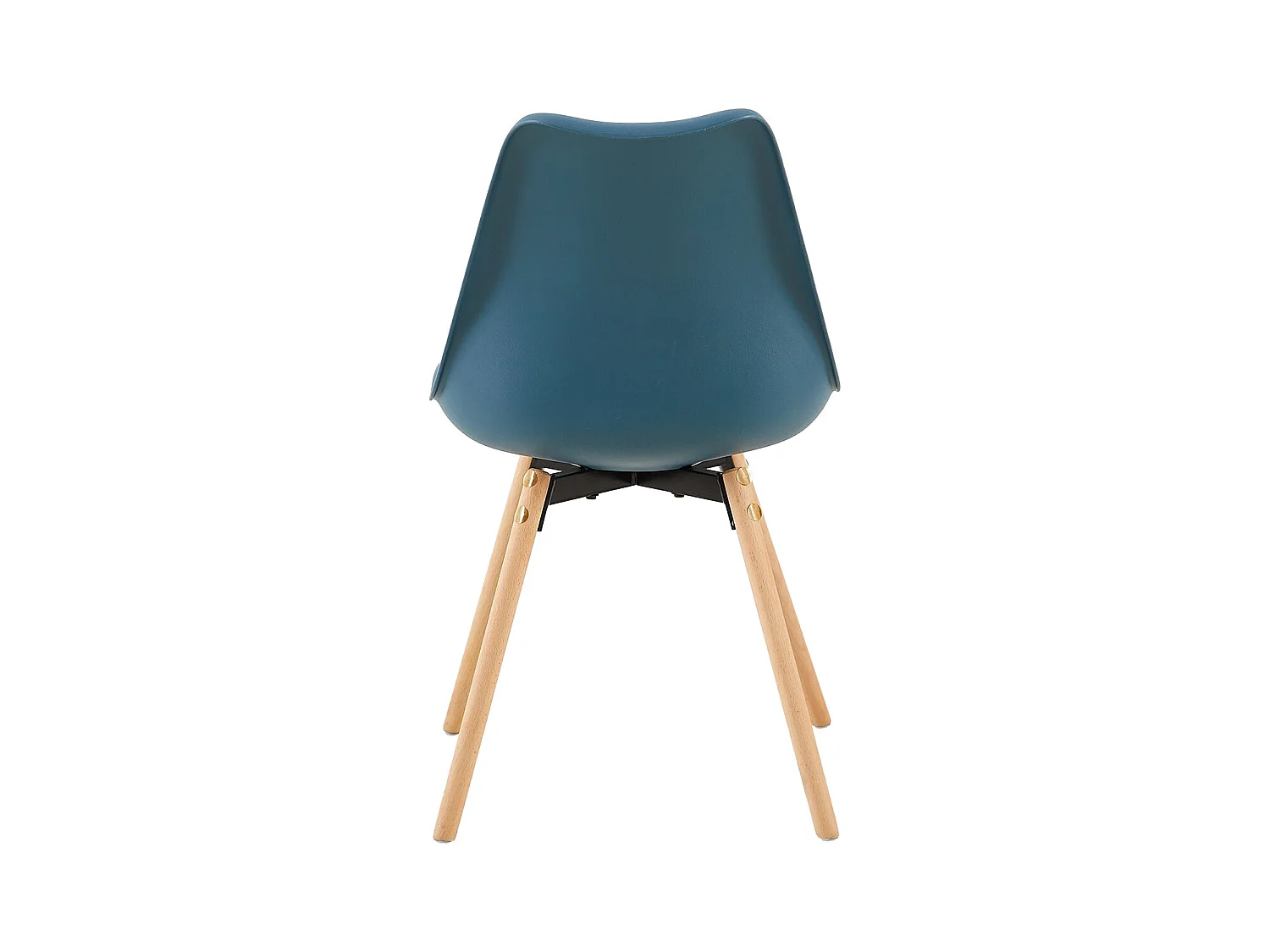 4 Chaise de salle à manger design contemporain scandinave-Vert foncé