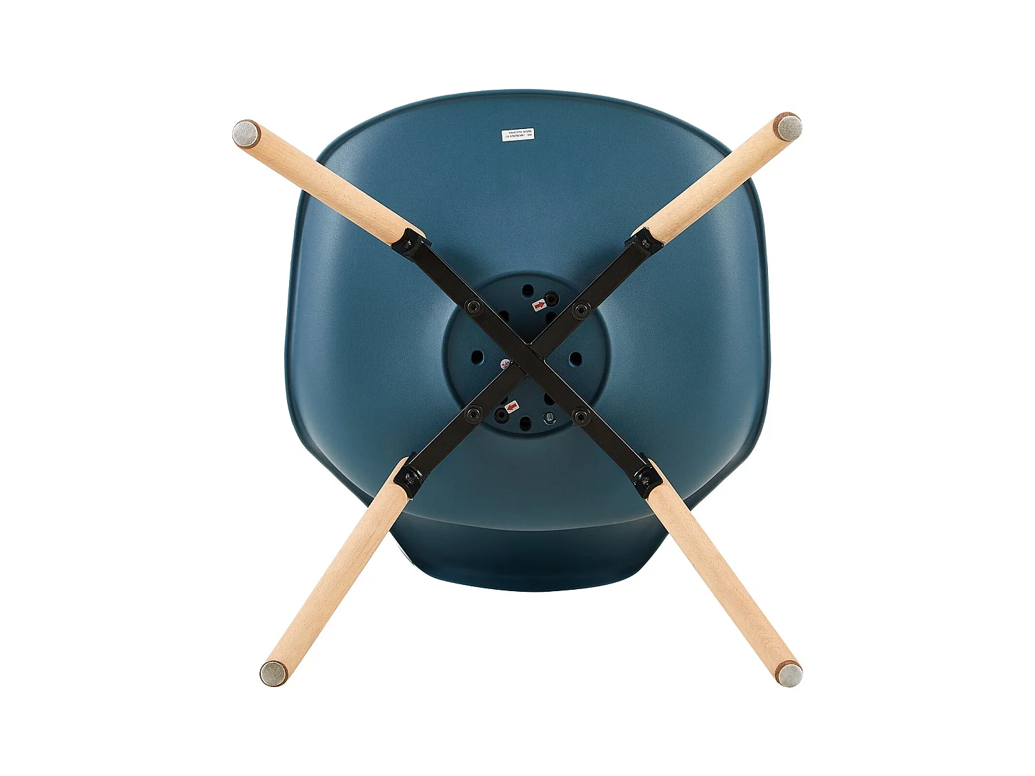 4 Chaise de salle à manger design contemporain scandinave-Vert foncé