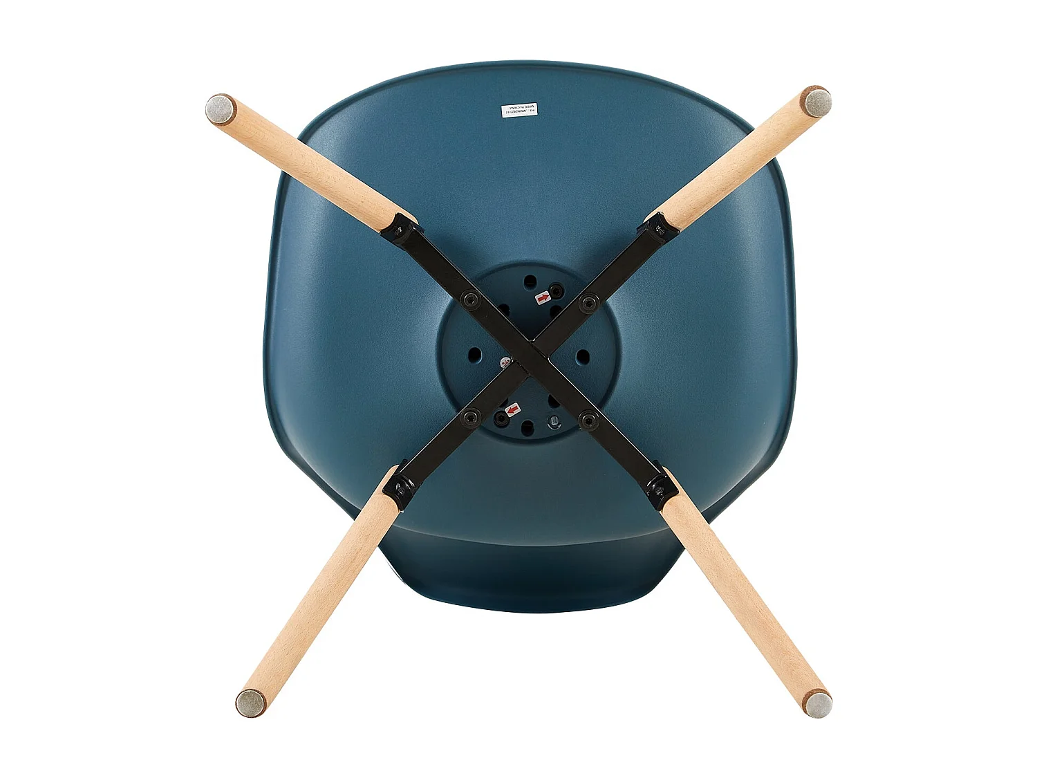 4 Chaise de salle à manger design contemporain scandinave-Vert foncé