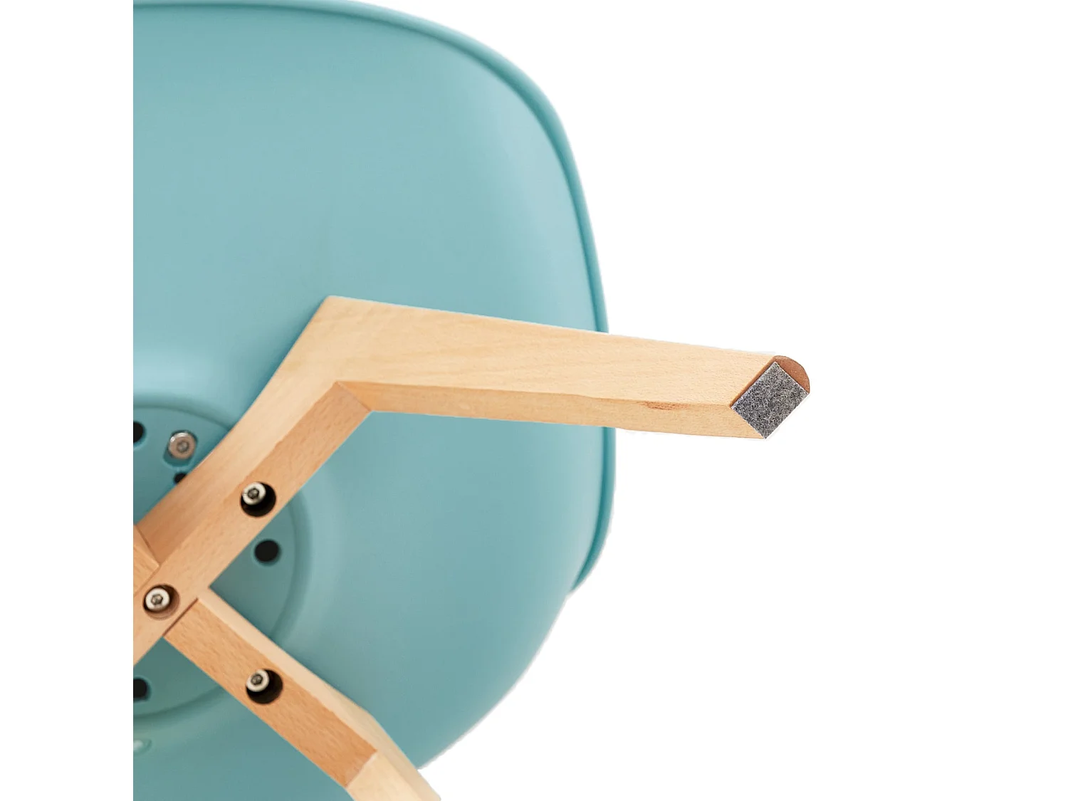 Lot de 4 chaises au design contemporain Scandinave pour salle à manger-Indigo