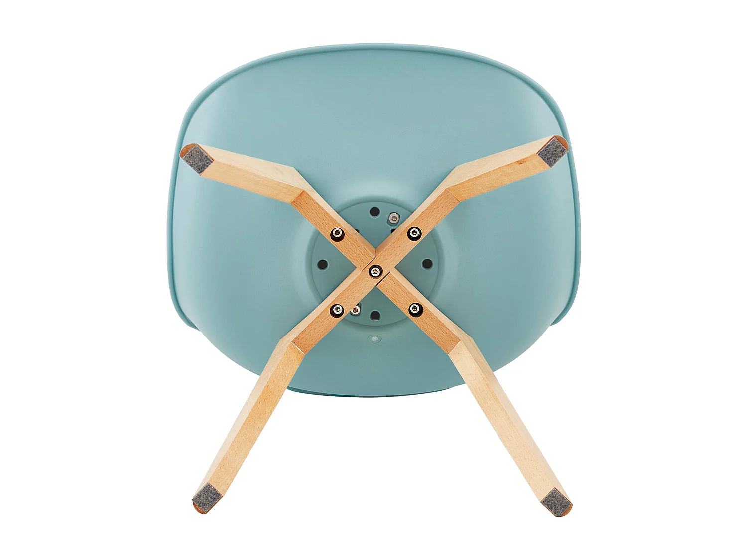 Lot de 4 chaises au design contemporain Scandinave pour salle à manger-Indigo