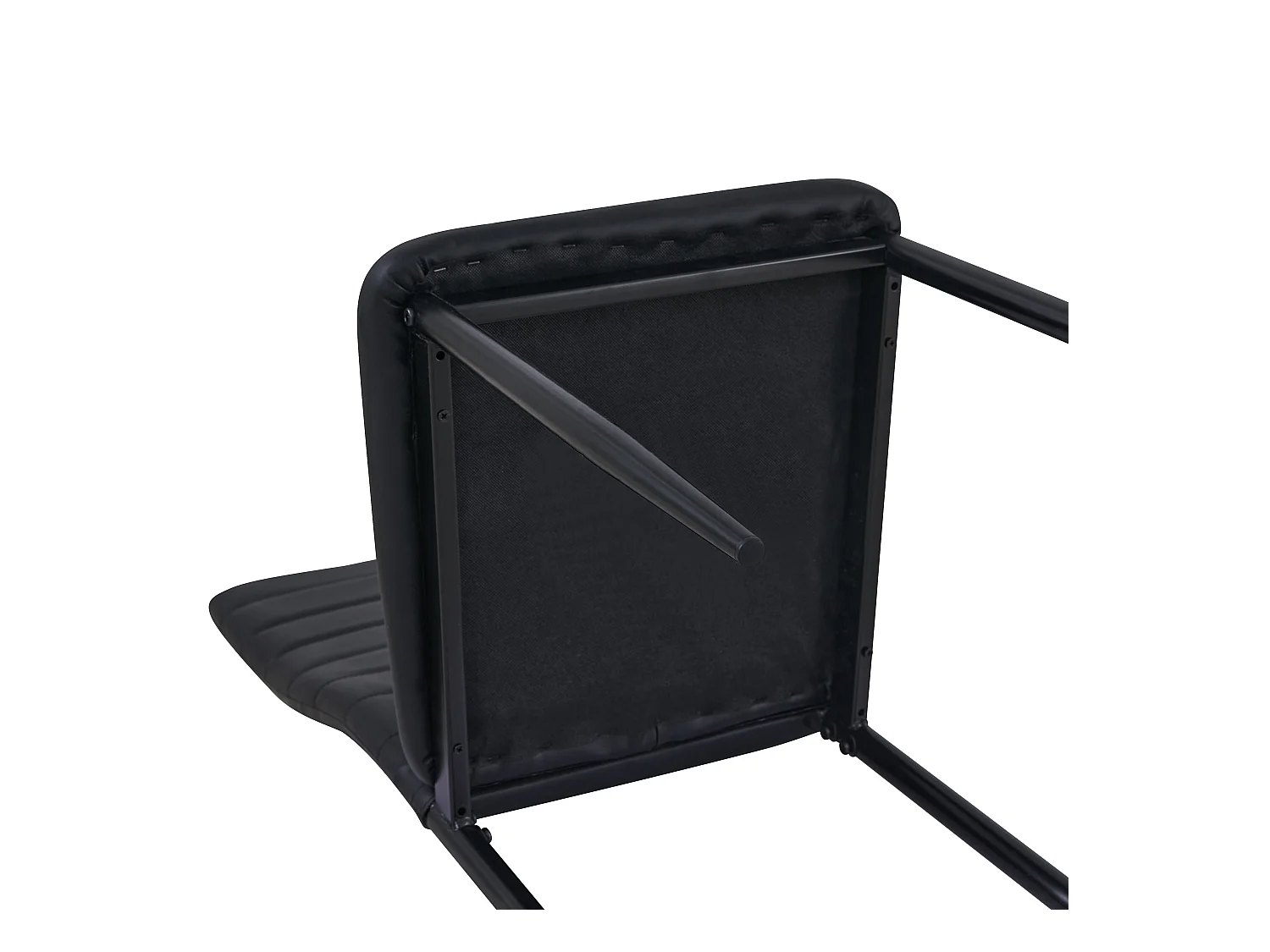 Set van 6 Eetkamerstoelen van PVC Moderne, lichte en comfortabele Keukenstoelen