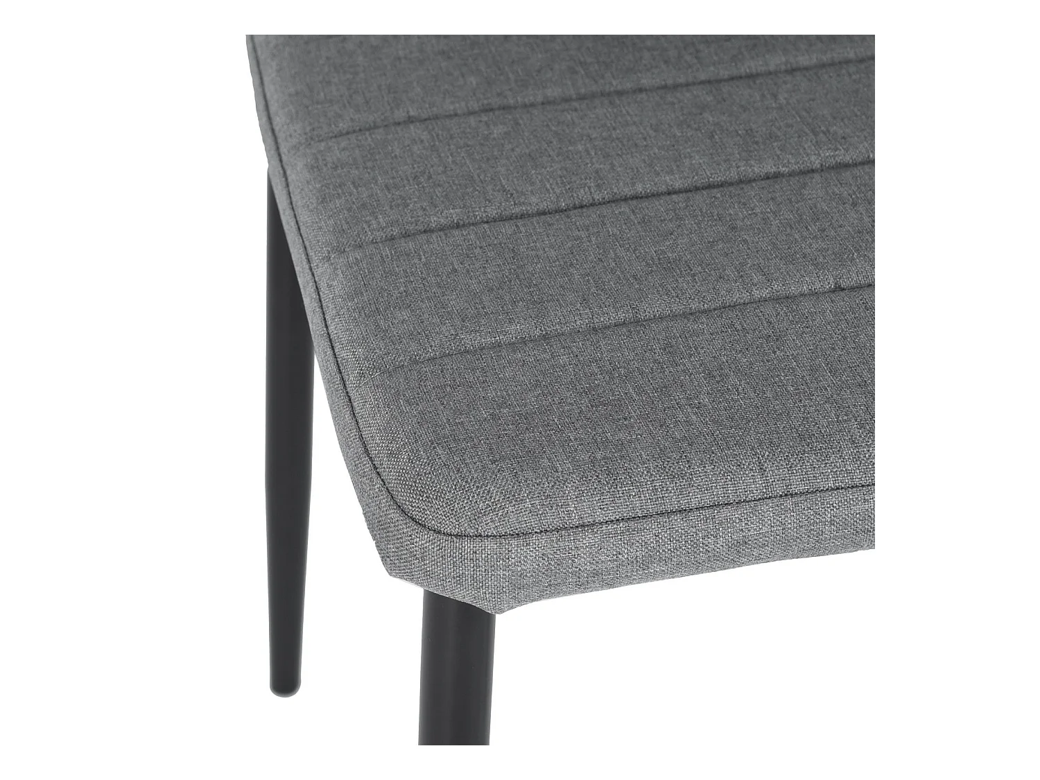 Lot de 4 Chaises Design Gris Tissu Scandinave Chaise de Salle à manger