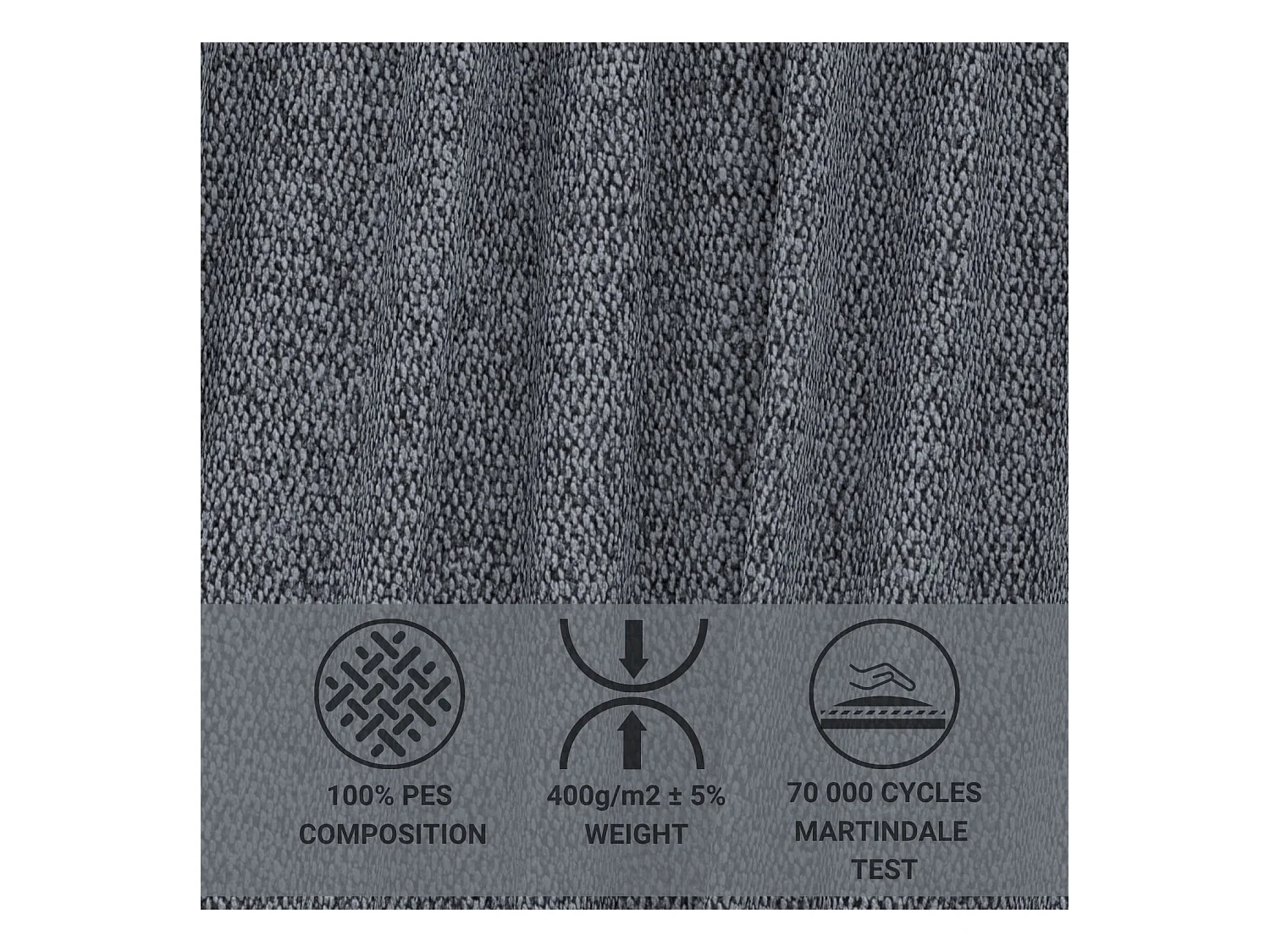 Canapé d'angle convertible Maze im tissu tresse - 5 places - bleu gris