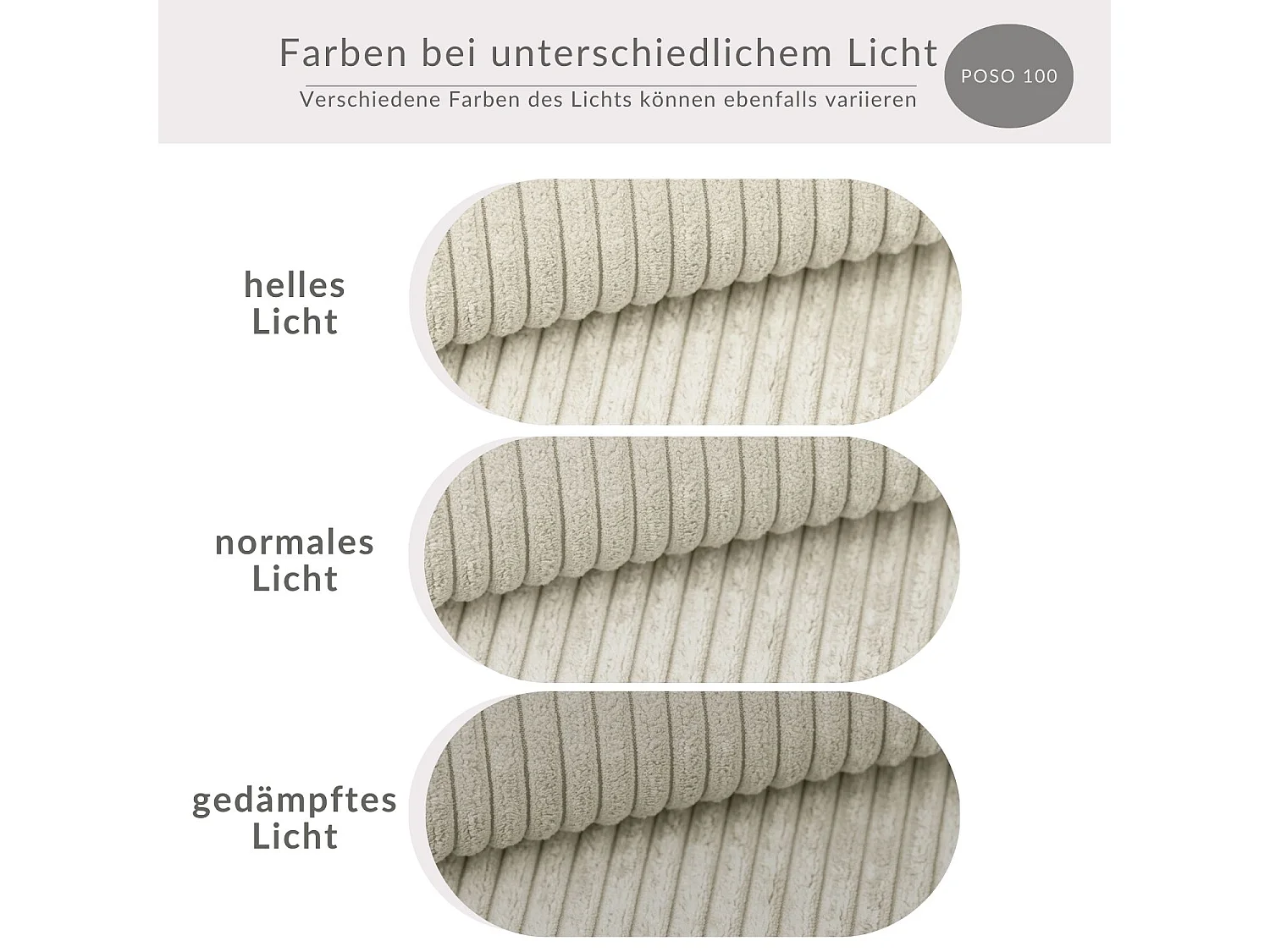 Canapé d'angle convertible Concord im tissu de velours - 5 places - creme