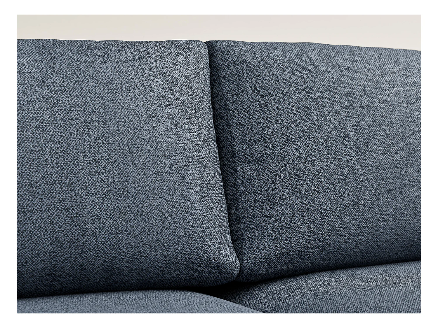 Canapé panoramique convertible Numba im tissu tresse - 6 places - bleu gris