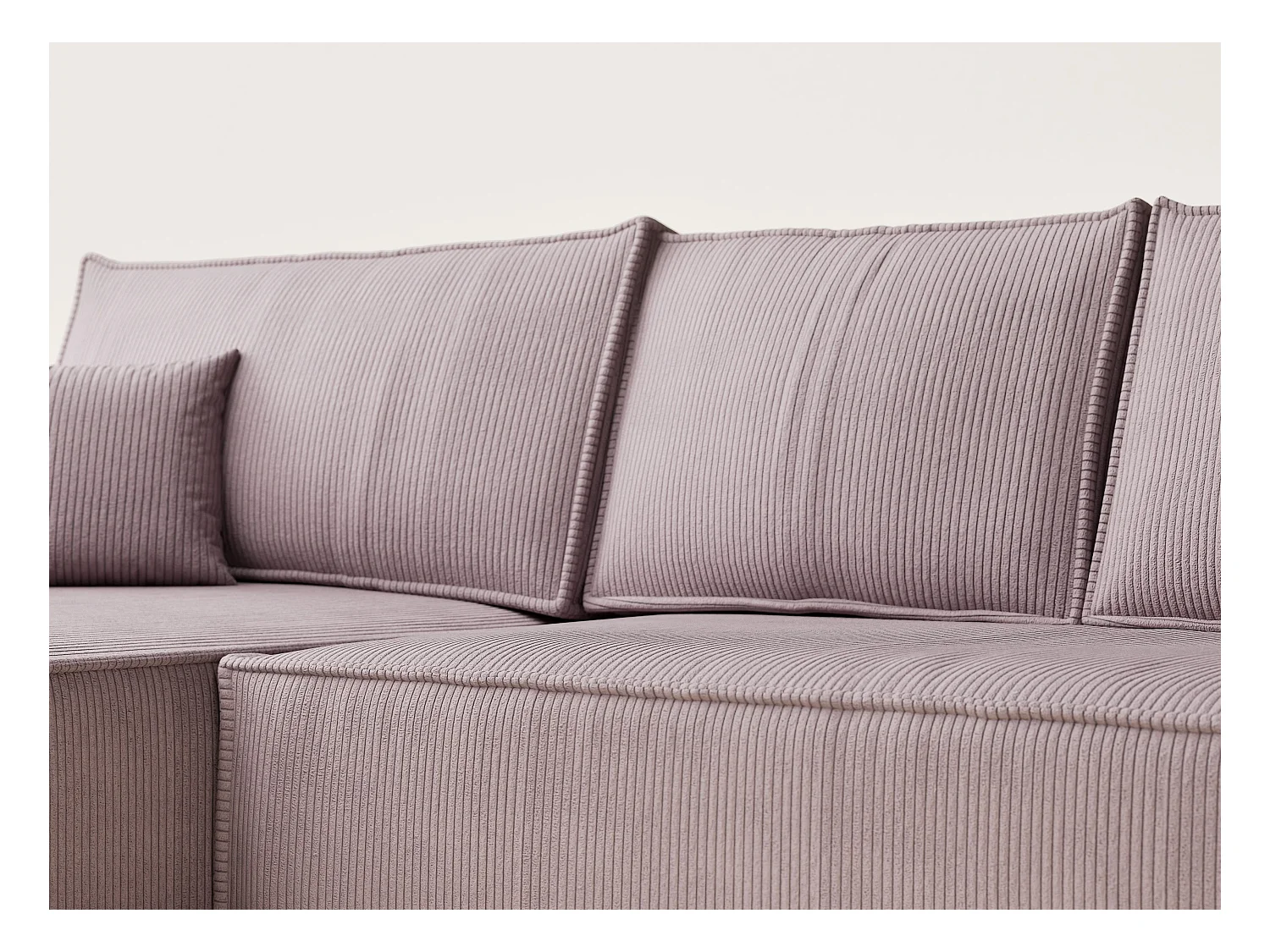 Canapé d'angle convertible Maze im tissu tresse - 5 places - violet