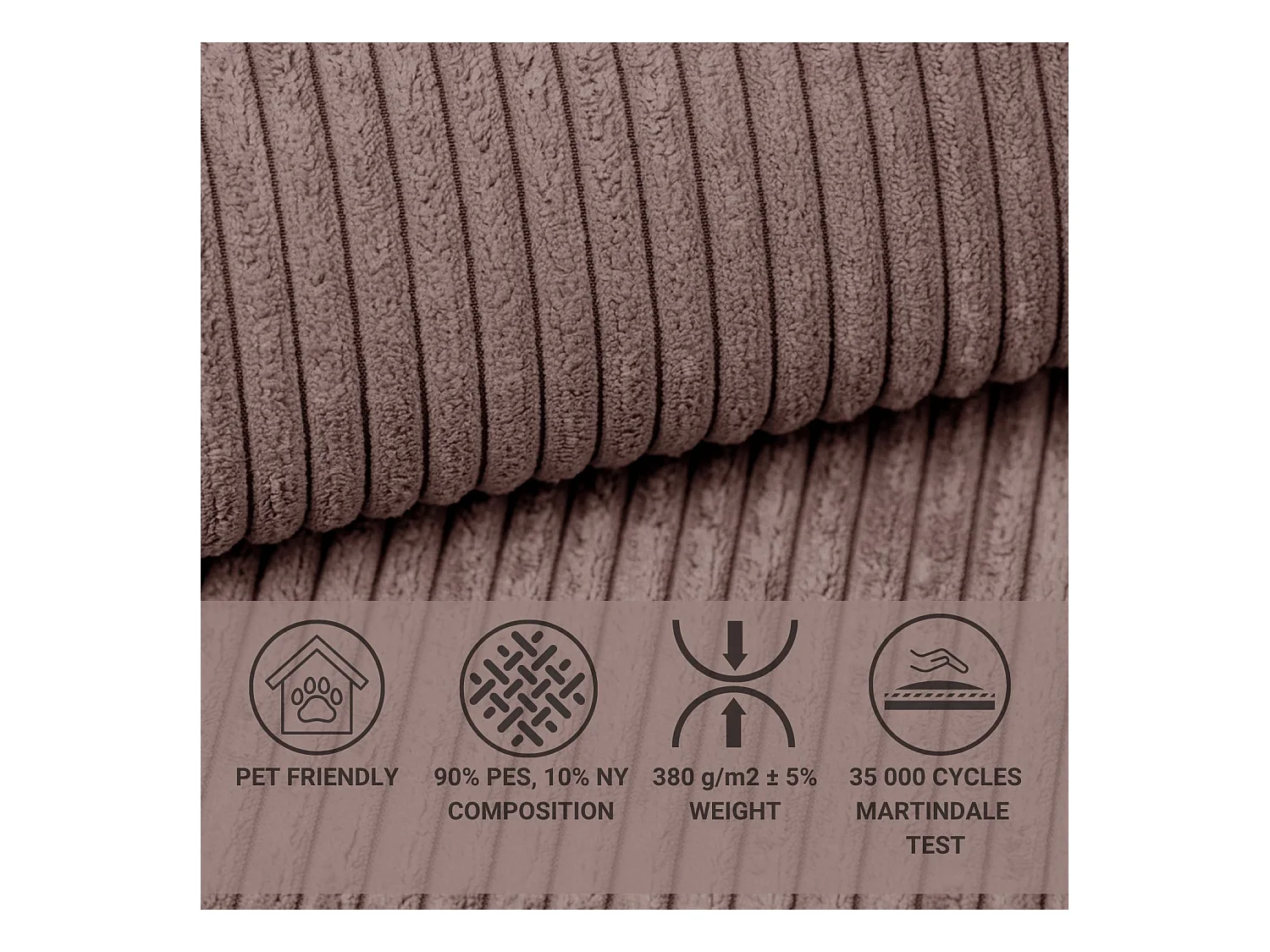 Canapé d'angle convertible Concord im tissu de velours - 5 places - violet
